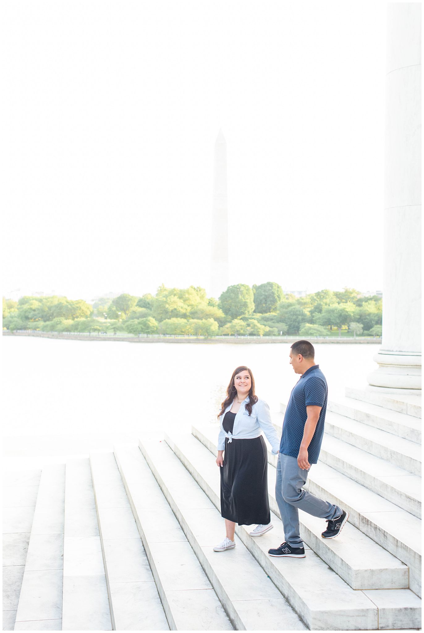 Jefferson Memorial Sunrise Surprise Proposal | www.caitkramer.com