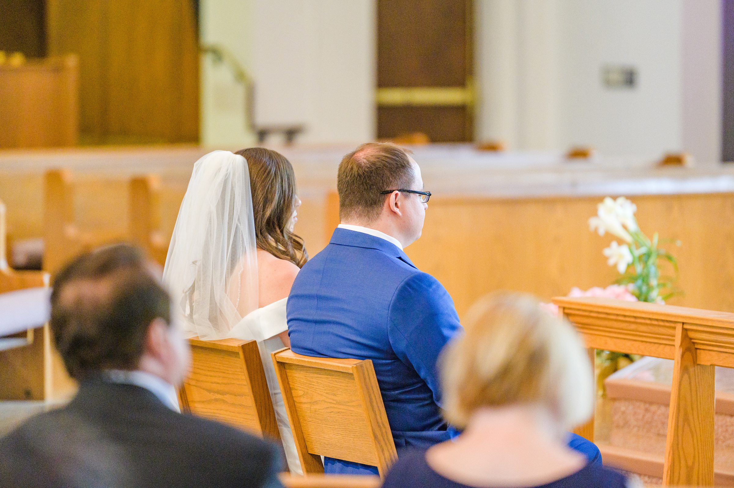 Light Blue Spring Wedding Day at Oxon Hill Manor in Maryland Photographed by Baltimore Wedding Photographer Cait Kramer Photography