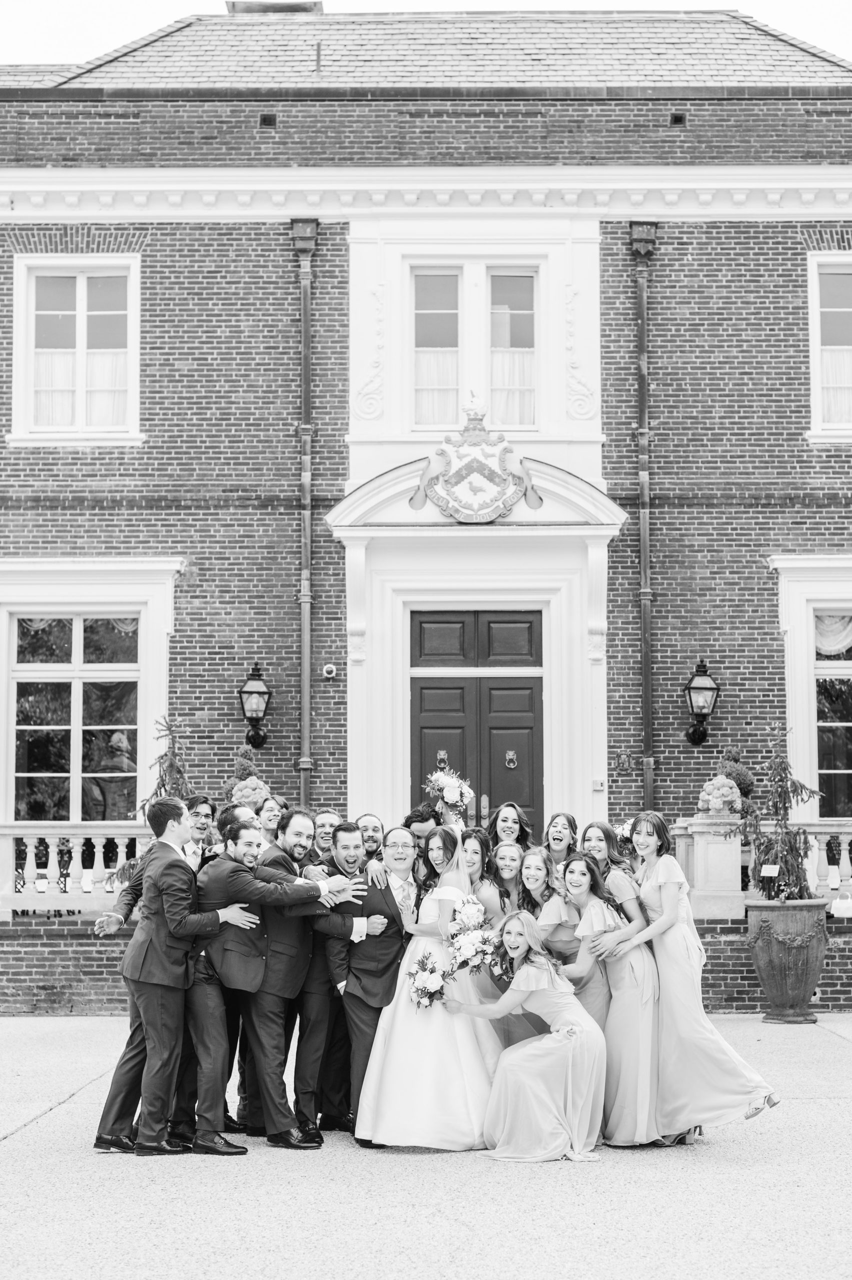 Light Blue Spring Wedding Day at Oxon Hill Manor in Maryland Photographed by Baltimore Wedding Photographer Cait Kramer Photography