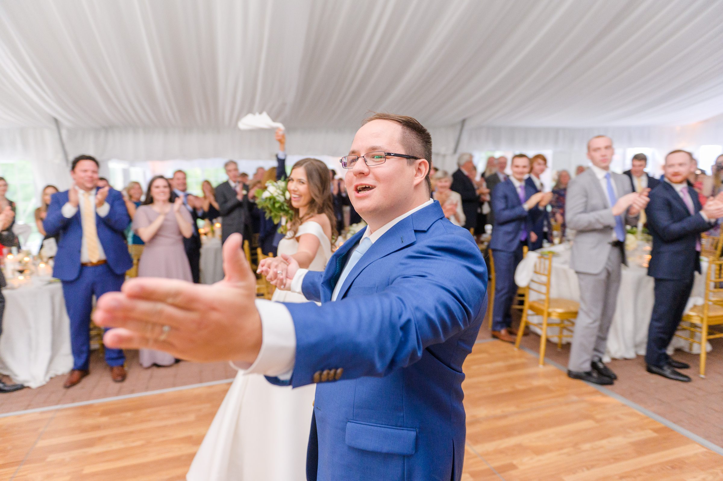 Light Blue Spring Wedding Day at Oxon Hill Manor in Maryland Photographed by Baltimore Wedding Photographer Cait Kramer Photography