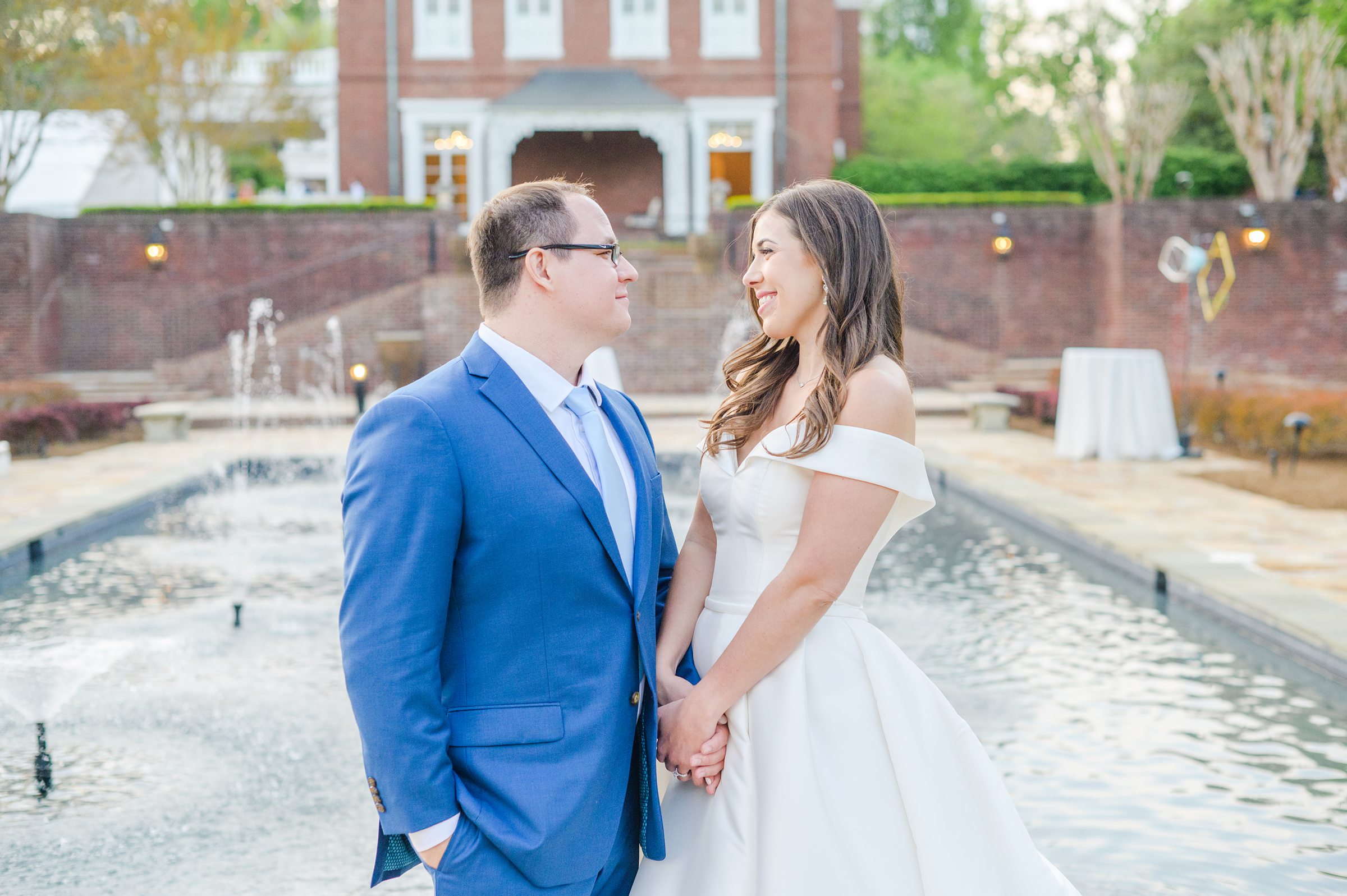 Light Blue Spring Wedding Day at Oxon Hill Manor in Maryland Photographed by Baltimore Wedding Photographer Cait Kramer Photography