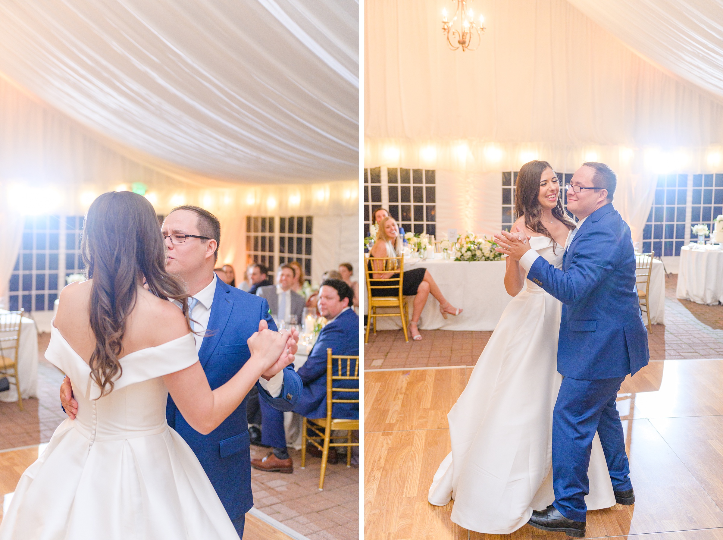 Light Blue Spring Wedding Day at Oxon Hill Manor in Maryland Photographed by Baltimore Wedding Photographer Cait Kramer Photography