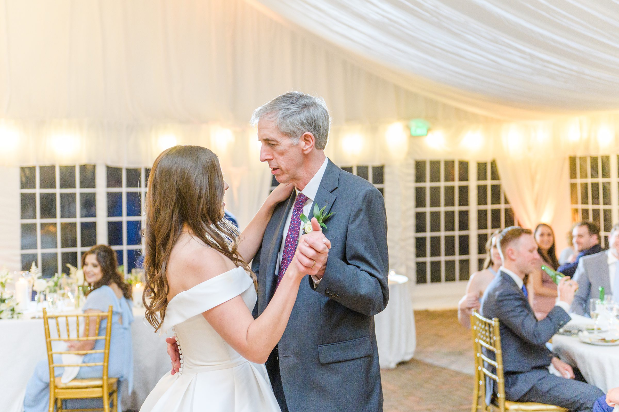 Light Blue Spring Wedding Day at Oxon Hill Manor in Maryland Photographed by Baltimore Wedding Photographer Cait Kramer Photography