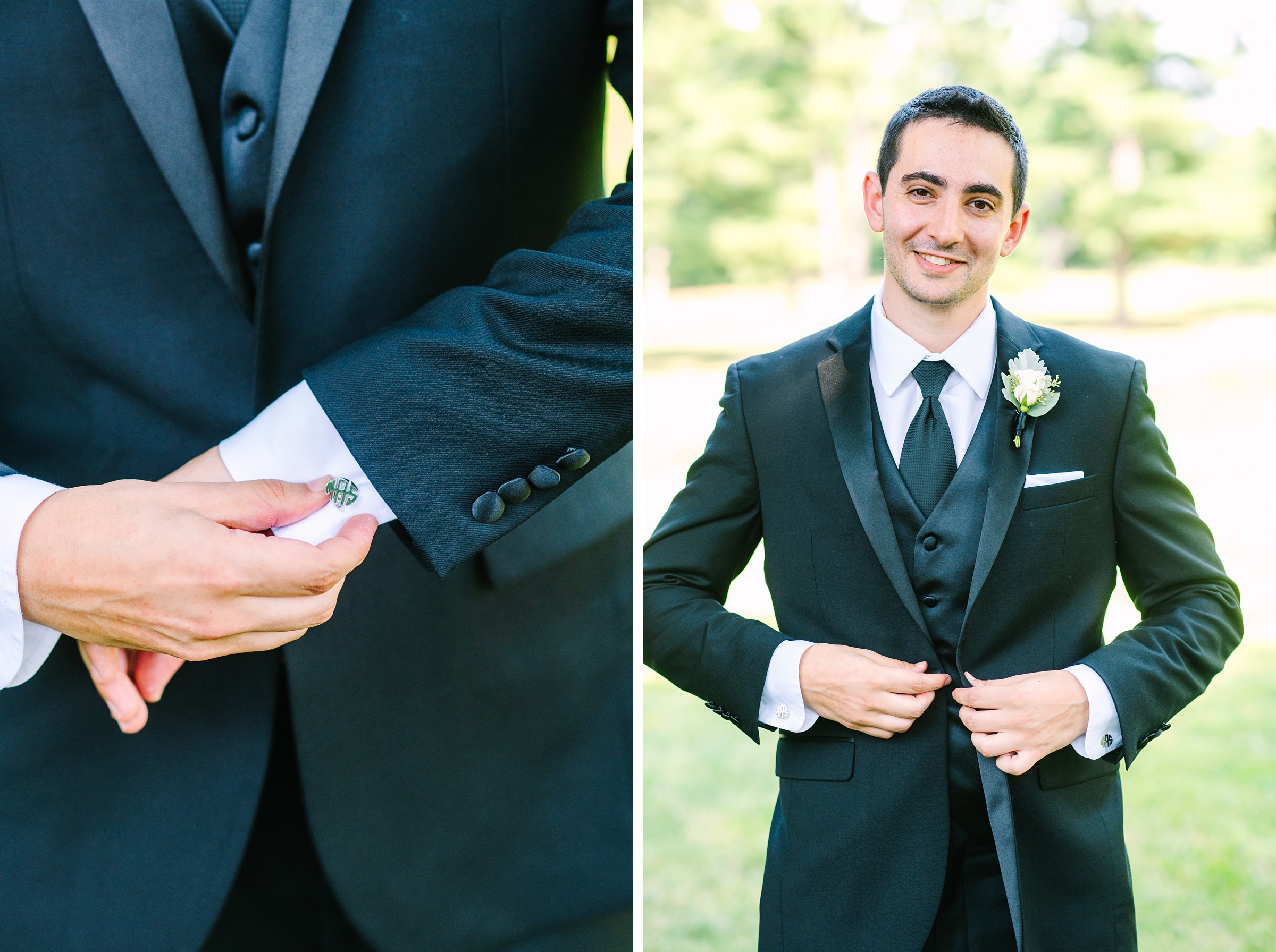 Blush and Slate Blue summer wedding day at Bluestone Country Club Photographed by Baltimore Wedding Photographer Cait Kramer Photography