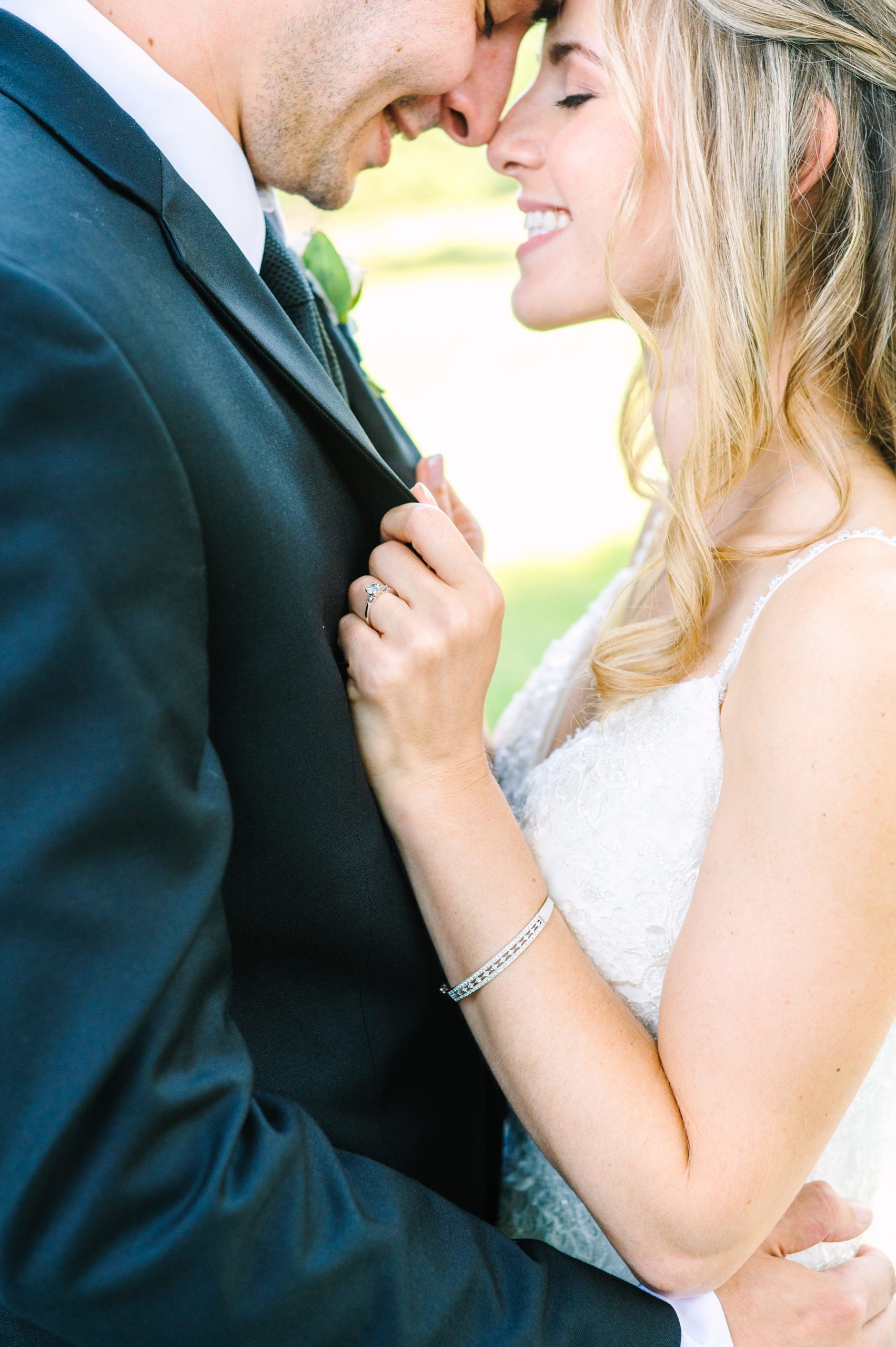 Blush and Slate Blue summer wedding day at Bluestone Country Club Photographed by Baltimore Wedding Photographer Cait Kramer Photography