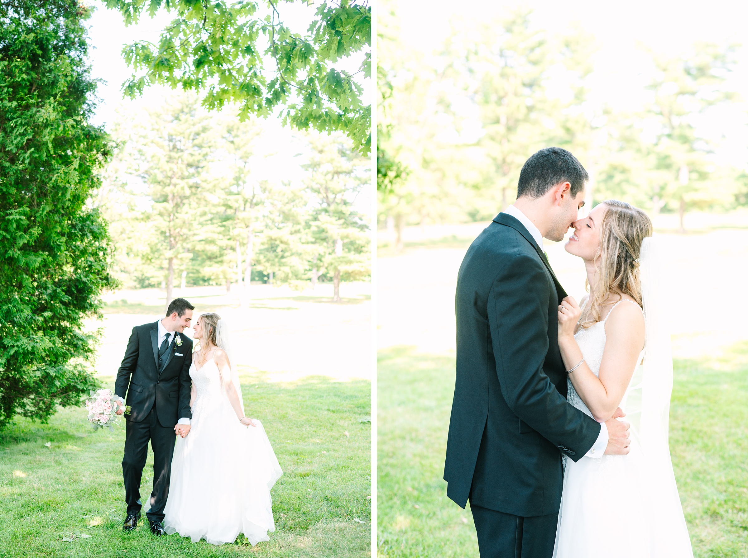 Blush and Slate Blue summer wedding day at Bluestone Country Club Photographed by Baltimore Wedding Photographer Cait Kramer Photography