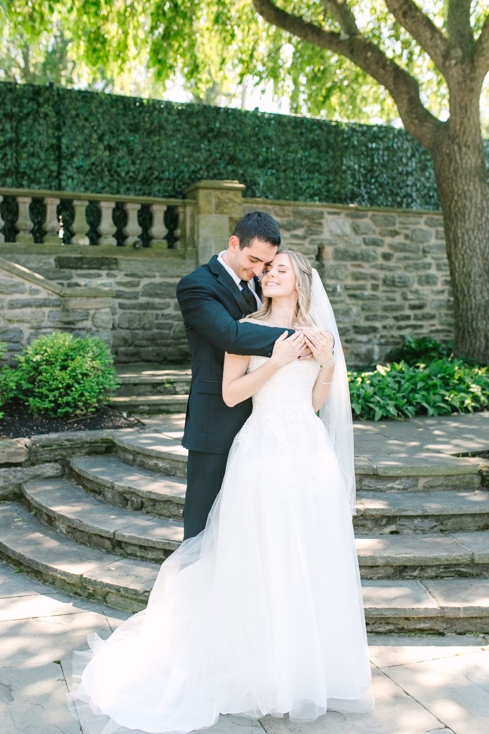 Blush and Slate Blue summer wedding day at Bluestone Country Club Photographed by Baltimore Wedding Photographer Cait Kramer Photography