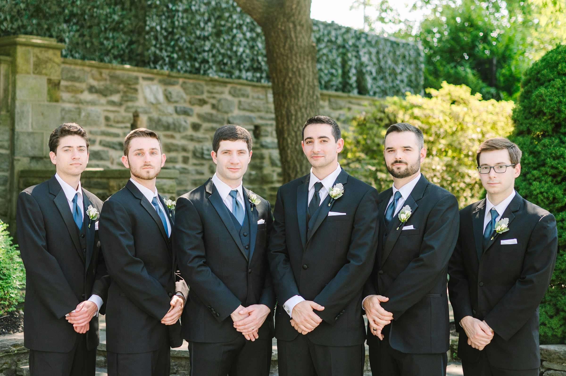 Blush and Slate Blue summer wedding day at Bluestone Country Club Photographed by Baltimore Wedding Photographer Cait Kramer Photography