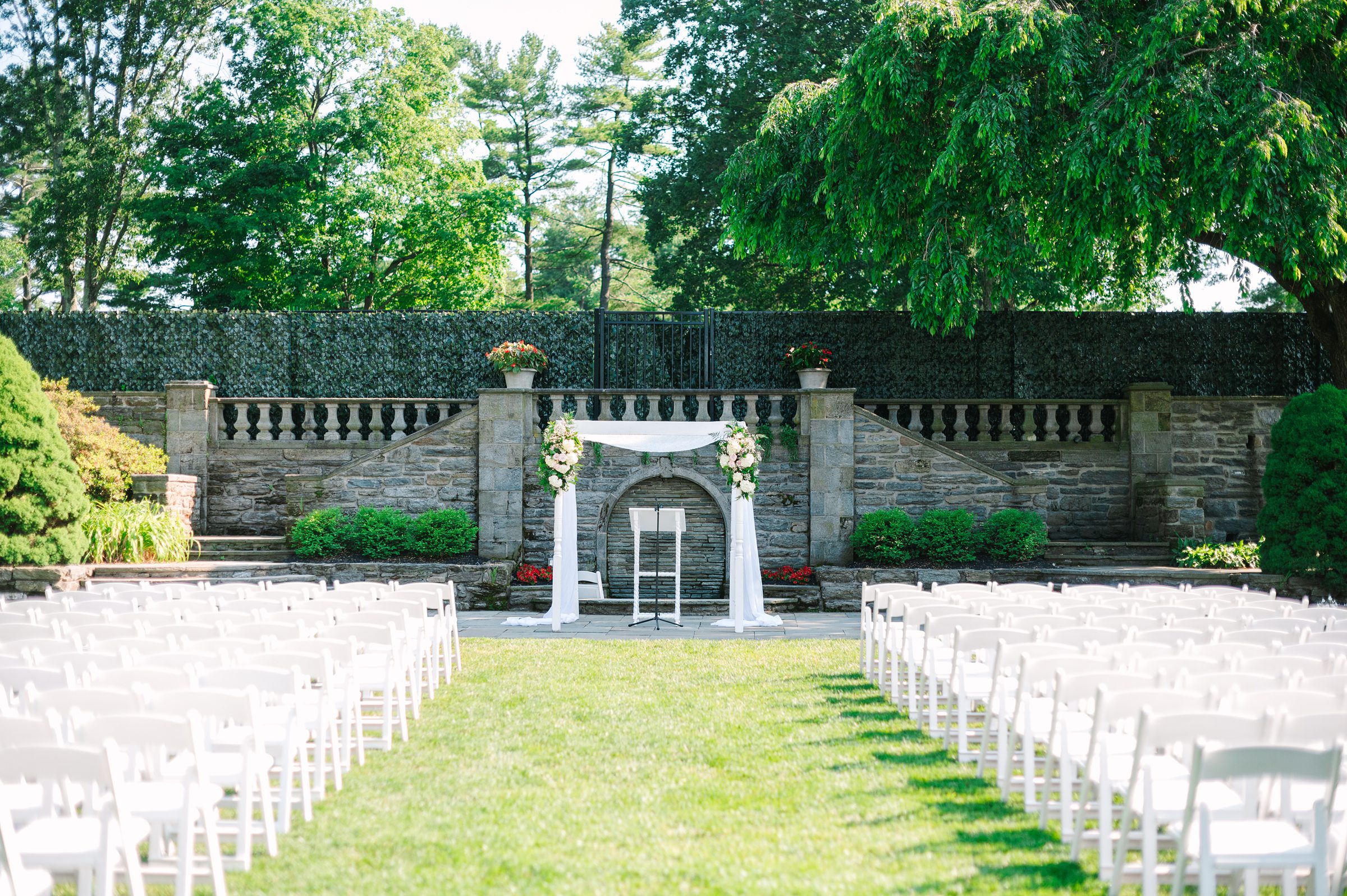 Blush and Slate Blue summer wedding day at Bluestone Country Club Photographed by Baltimore Wedding Photographer Cait Kramer Photography