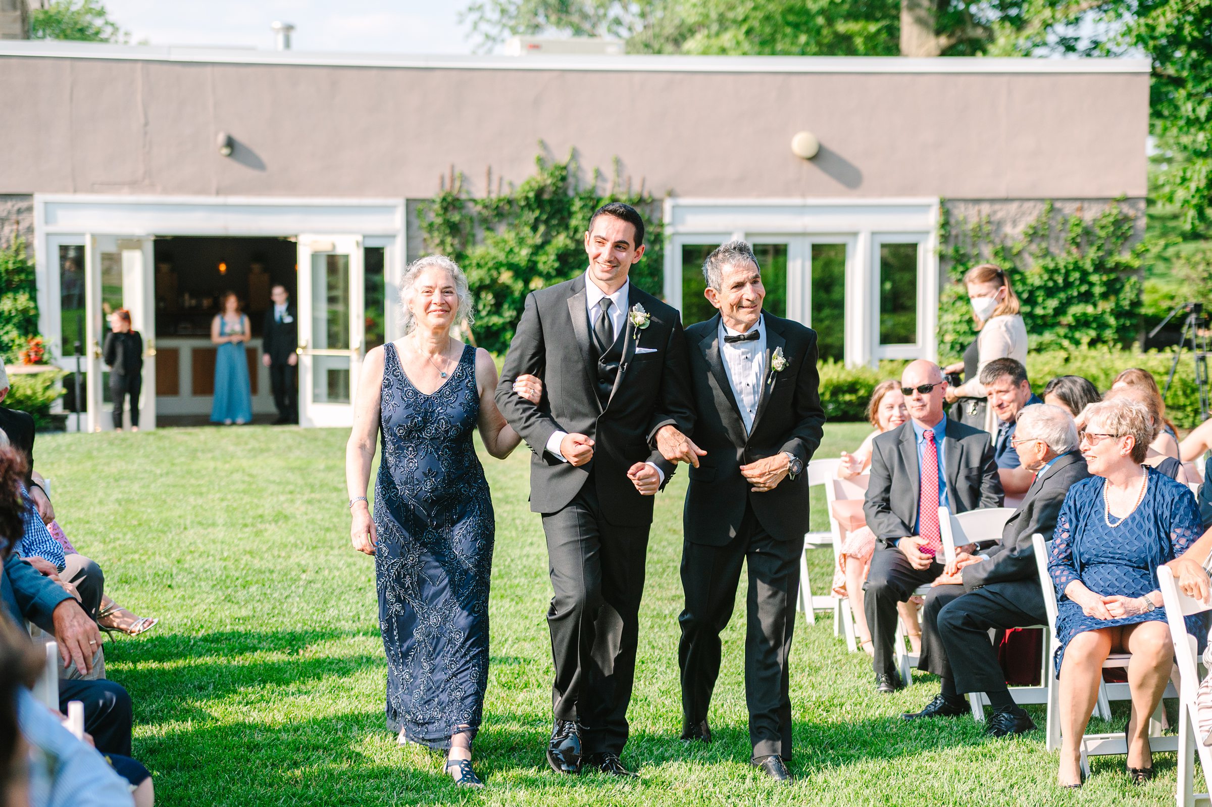 Blush and Slate Blue summer wedding day at Bluestone Country Club Photographed by Baltimore Wedding Photographer Cait Kramer Photography