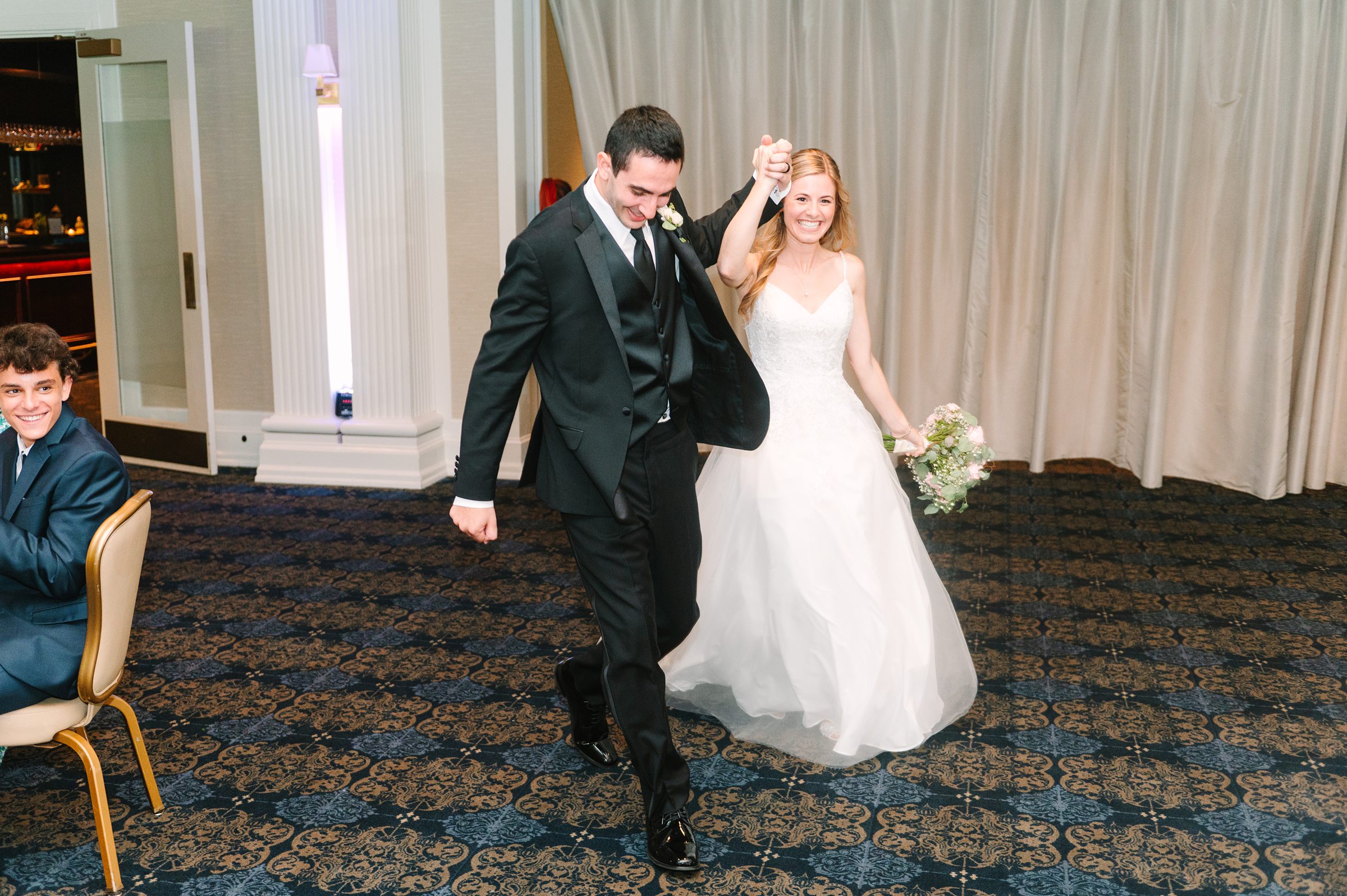 Blush and Slate Blue summer wedding day at Bluestone Country Club Photographed by Baltimore Wedding Photographer Cait Kramer Photography