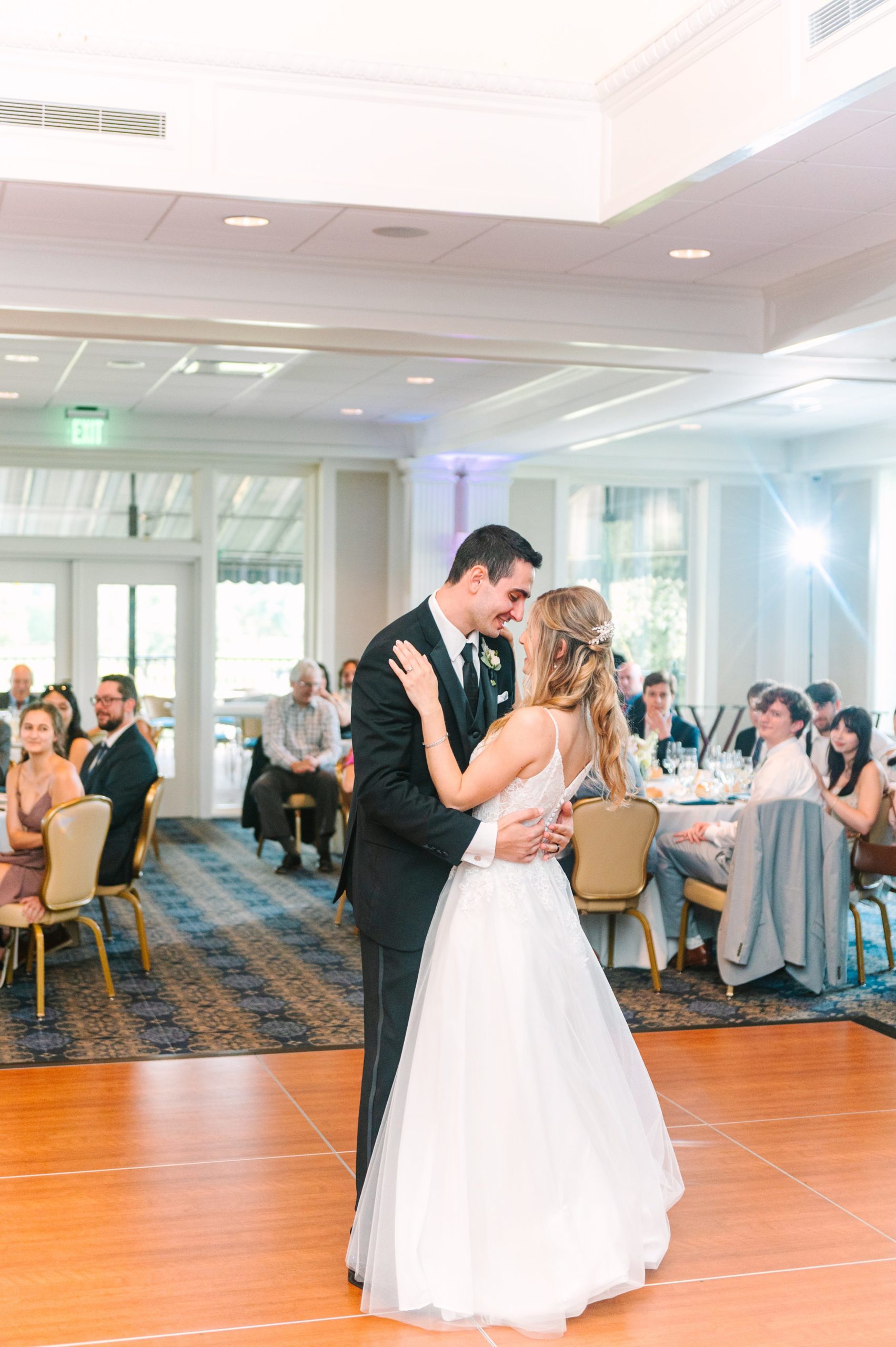 Blush and Slate Blue summer wedding day at Bluestone Country Club Photographed by Baltimore Wedding Photographer Cait Kramer Photography