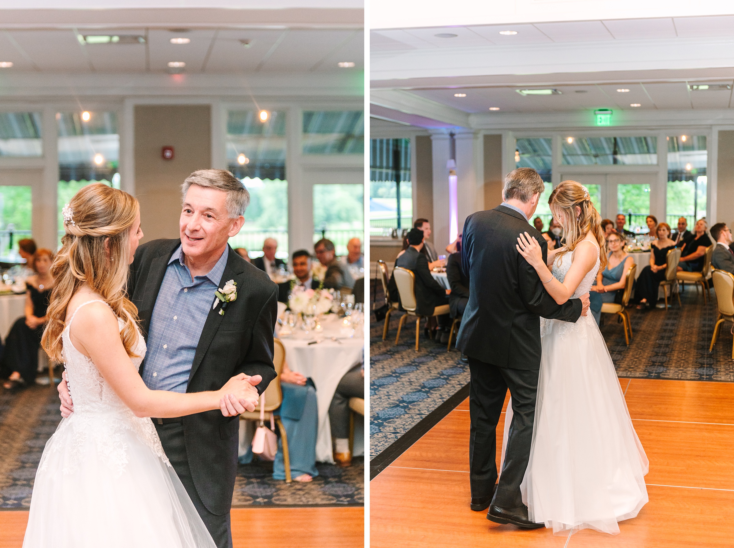 Blush and Slate Blue summer wedding day at Bluestone Country Club Photographed by Baltimore Wedding Photographer Cait Kramer Photography