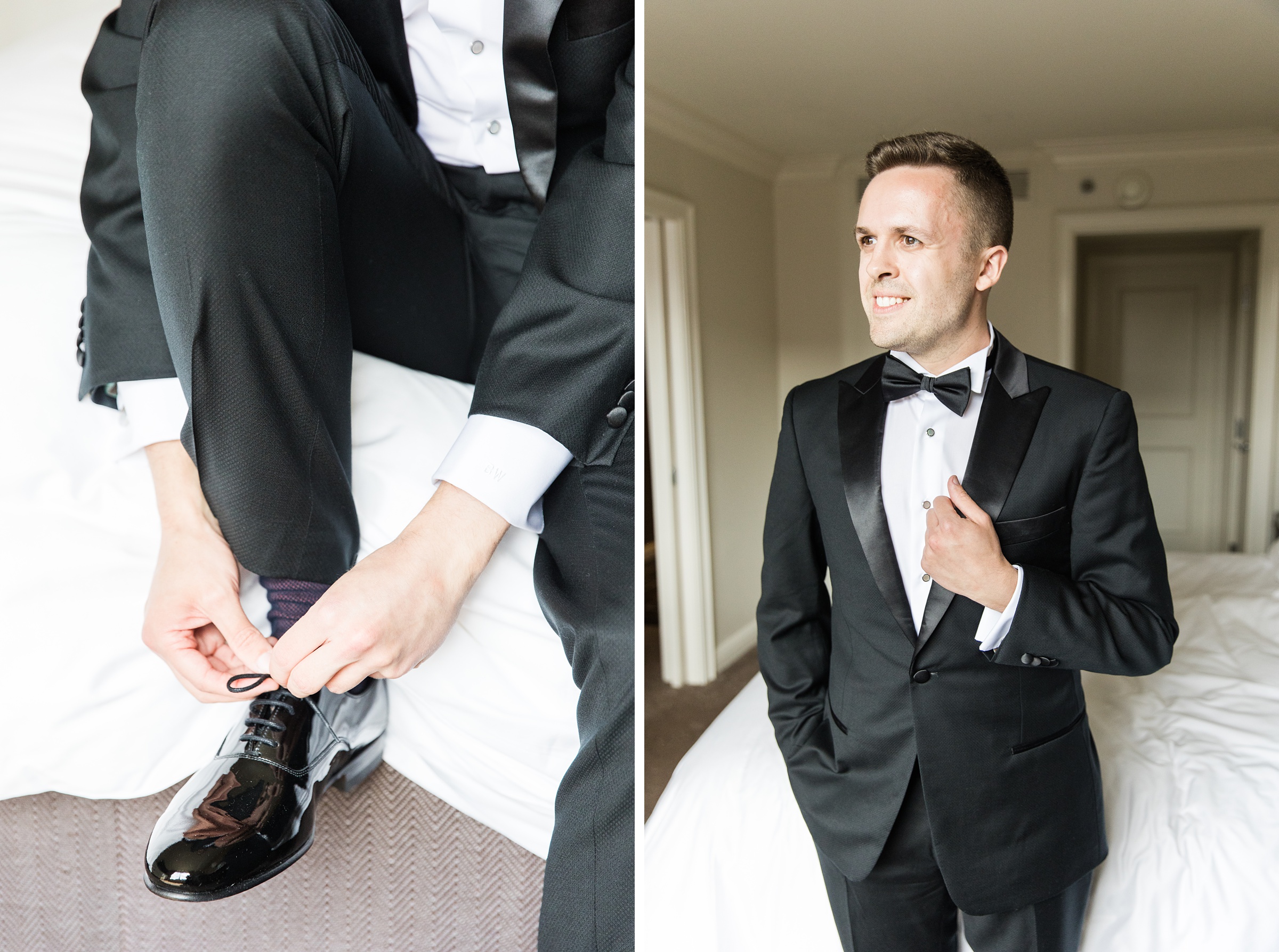 Sage Green Black Tie Wedding Day at the Four Seasons Washington DC Photographed by Baltimore Wedding Photographer Cait Kramer Photography