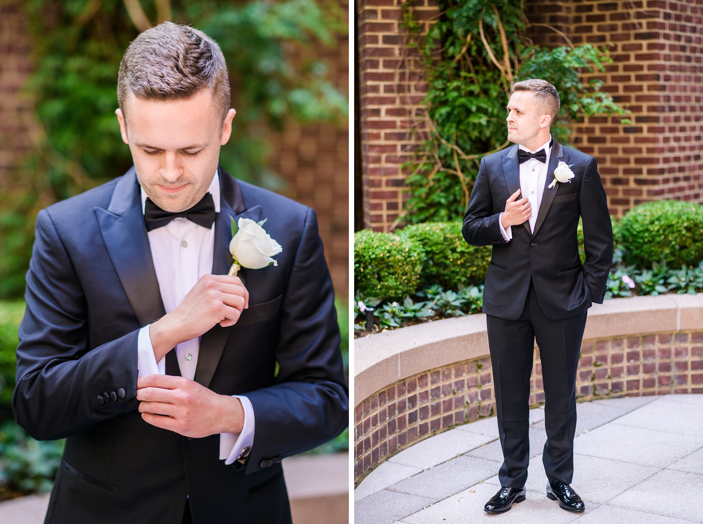 Sage Green Black Tie Wedding Day at the Four Seasons Washington DC Photographed by Baltimore Wedding Photographer Cait Kramer Photography