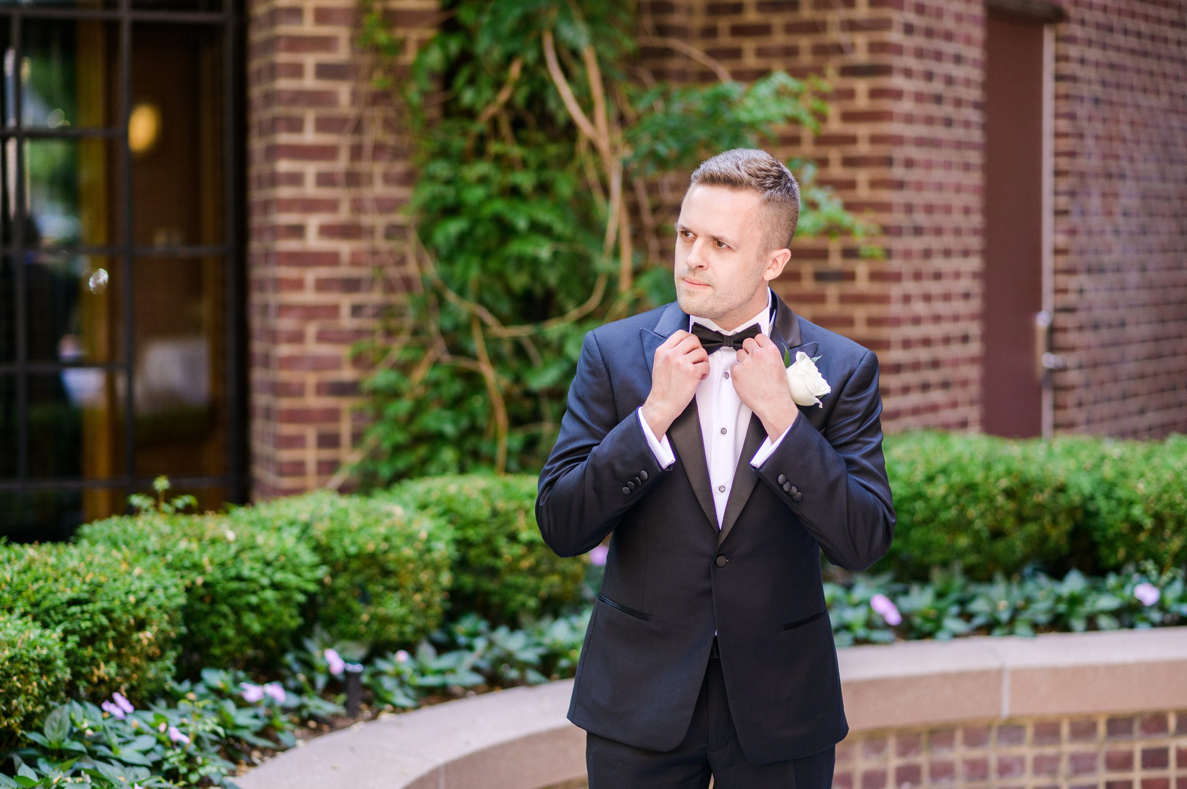 Sage Green Black Tie Wedding Day at the Four Seasons Washington DC Photographed by Baltimore Wedding Photographer Cait Kramer Photography