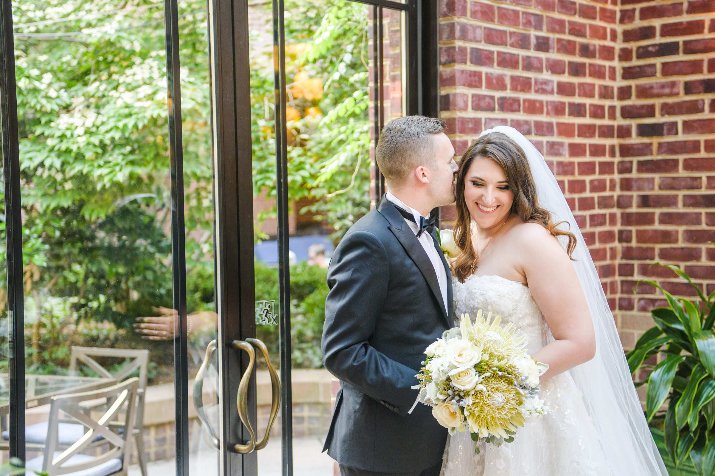 Sage Green Black Tie Wedding Day at the Four Seasons Washington DC Photographed by Baltimore Wedding Photographer Cait Kramer Photography