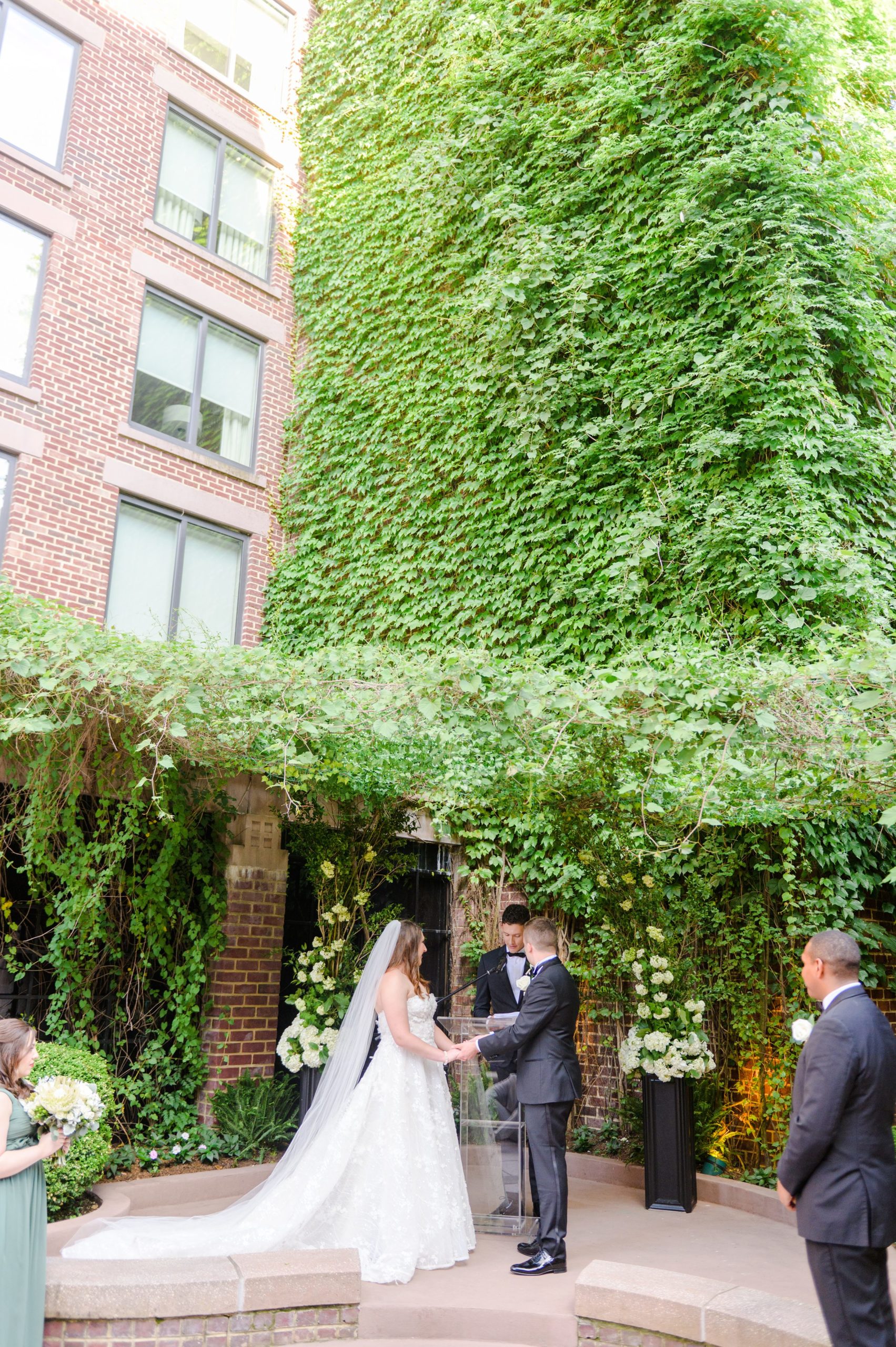 Sage Green Black Tie Wedding Day at the Four Seasons Washington DC Photographed by Baltimore Wedding Photographer Cait Kramer Photography