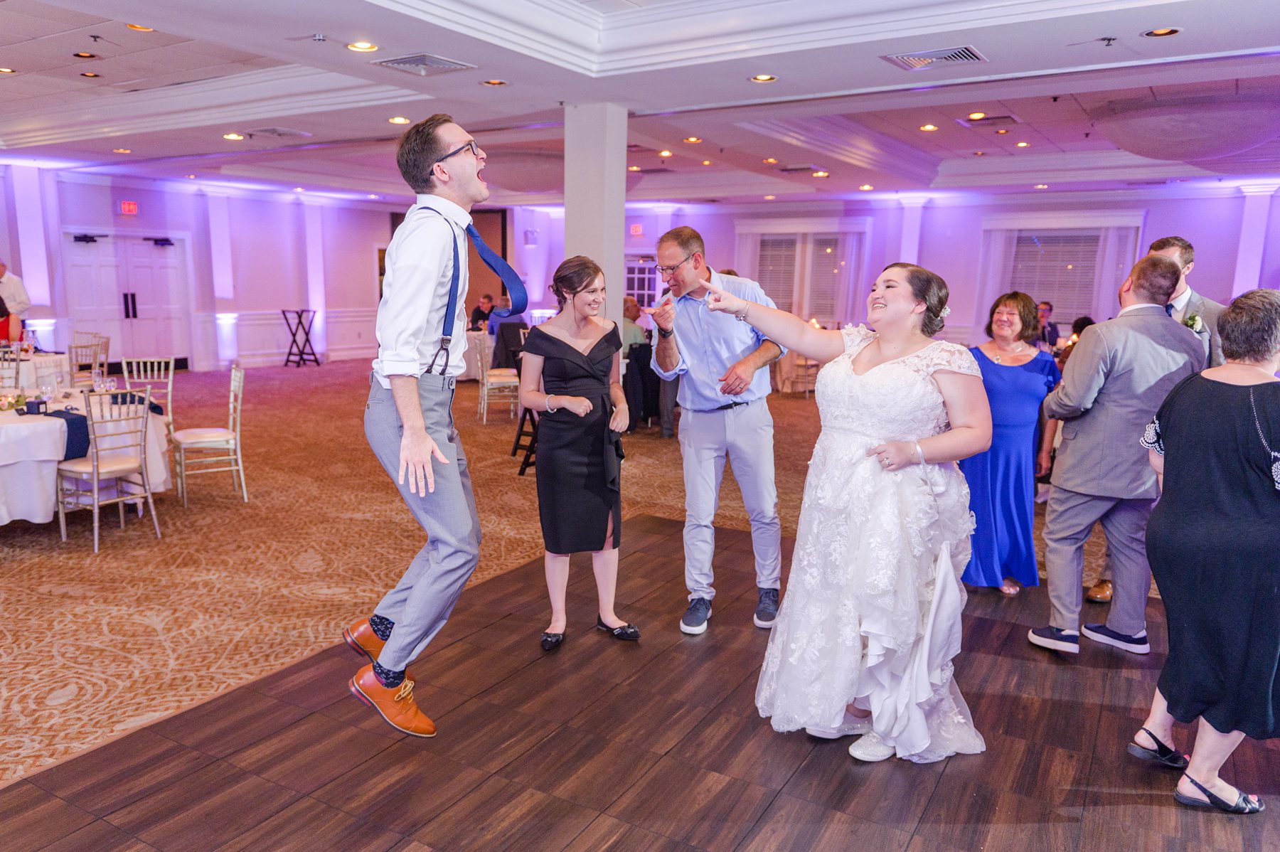 Royal Blue summer wedding day at Downingtown Country Club Photographed by Baltimore Wedding Photographer Cait Kramer Photography