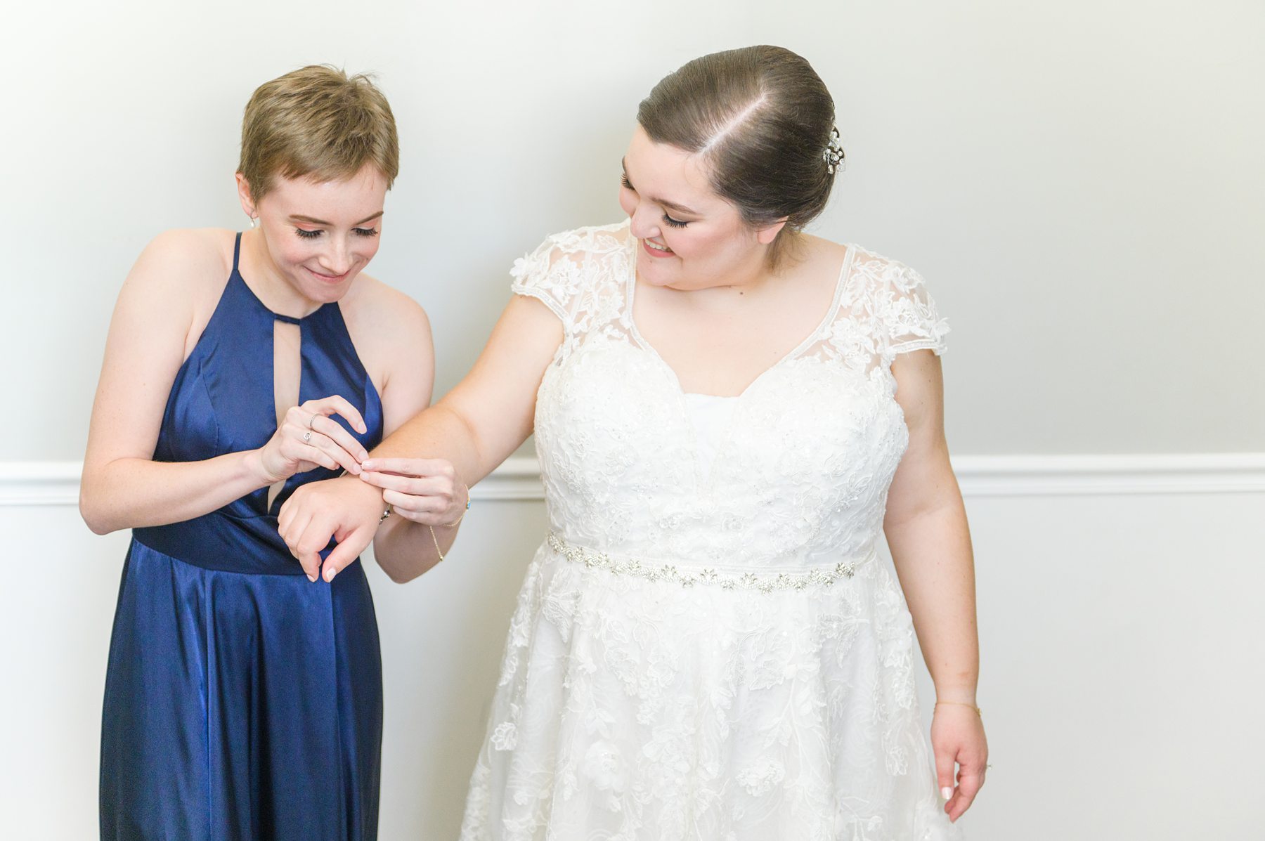 Royal Blue summer wedding day at Downingtown Country Club Photographed by Baltimore Wedding Photographer Cait Kramer Photography