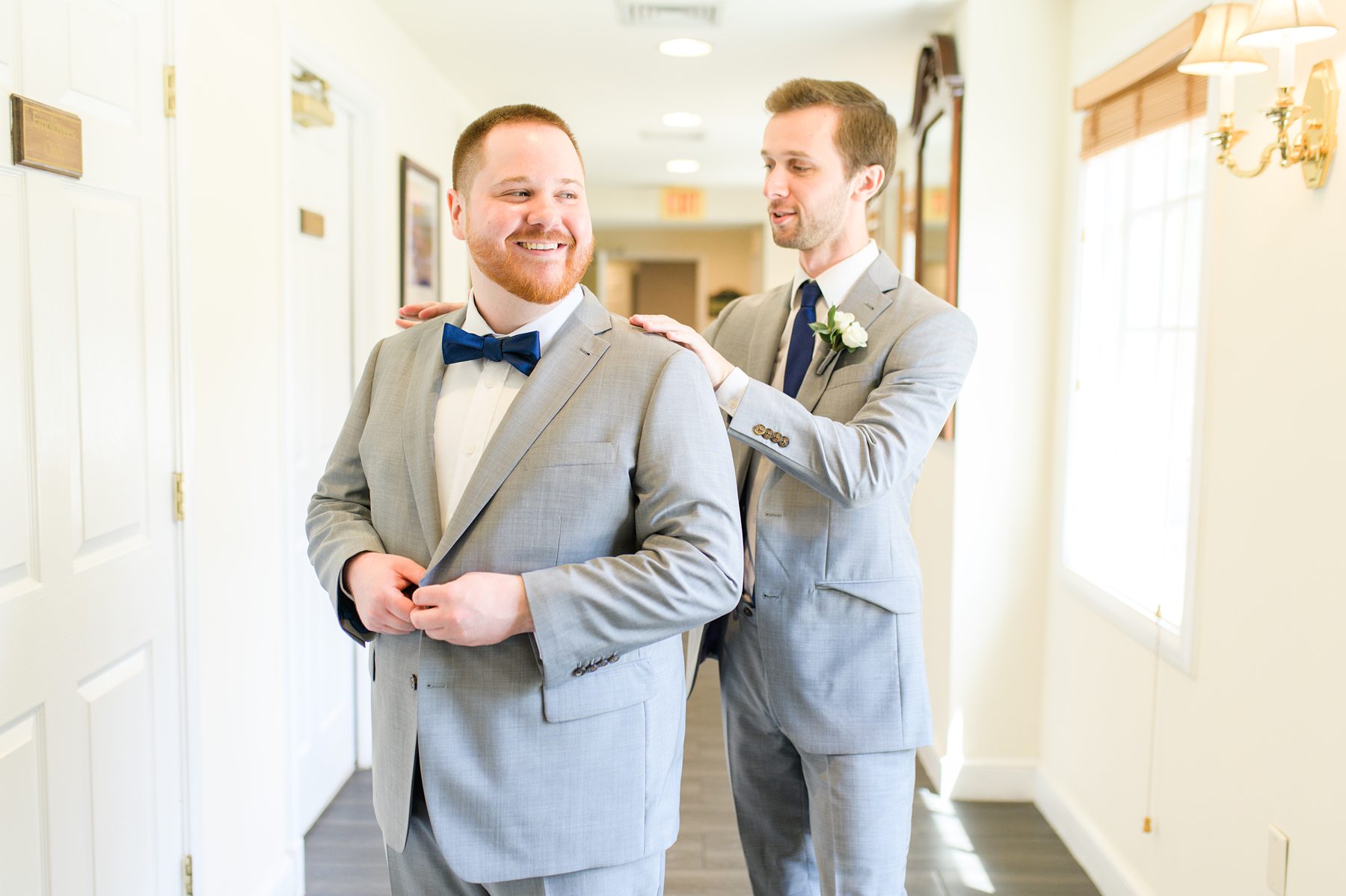 Royal Blue summer wedding day at Downingtown Country Club Photographed by Baltimore Wedding Photographer Cait Kramer Photography