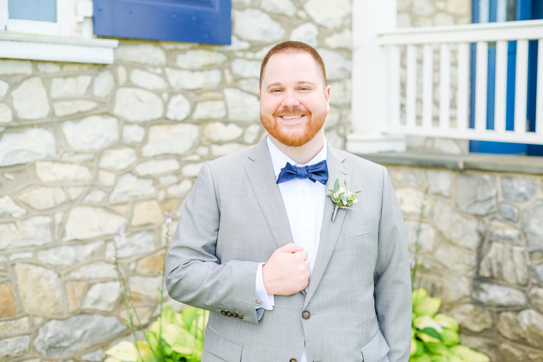 Royal Blue summer wedding day at Downingtown Country Club Photographed by Baltimore Wedding Photographer Cait Kramer Photography