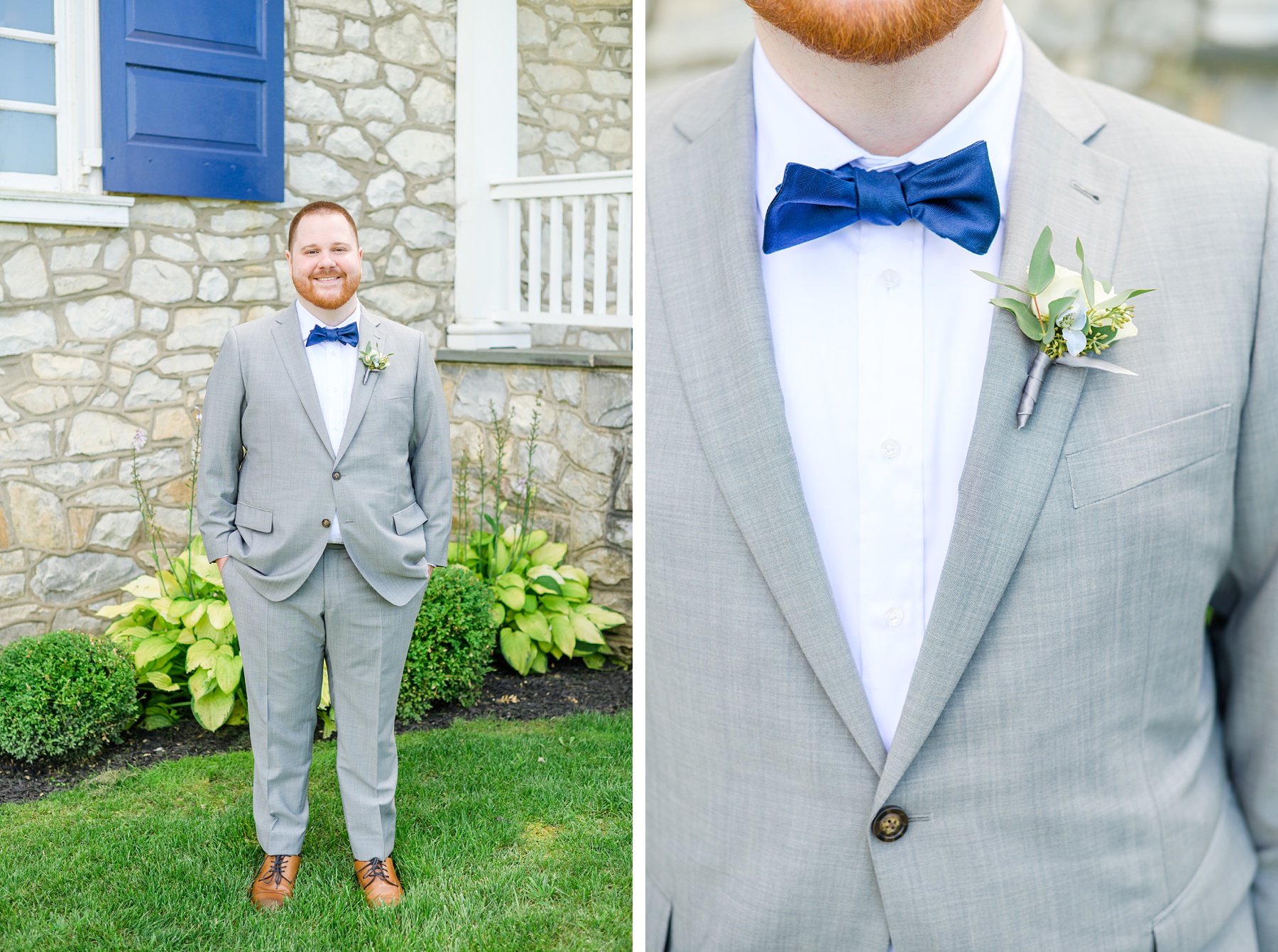 Royal Blue summer wedding day at Downingtown Country Club Photographed by Baltimore Wedding Photographer Cait Kramer Photography