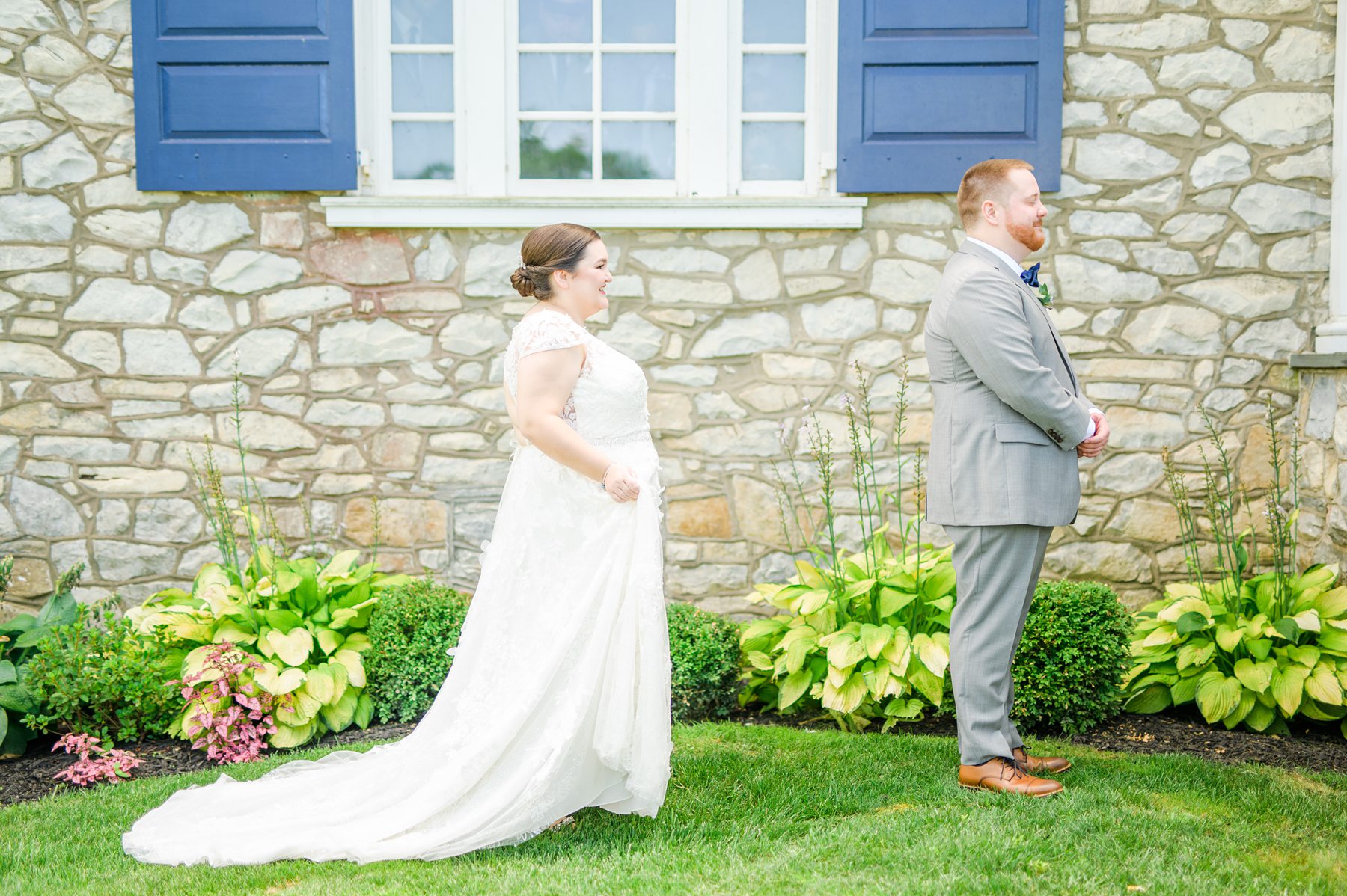 Royal Blue summer wedding day at Downingtown Country Club Photographed by Baltimore Wedding Photographer Cait Kramer Photography