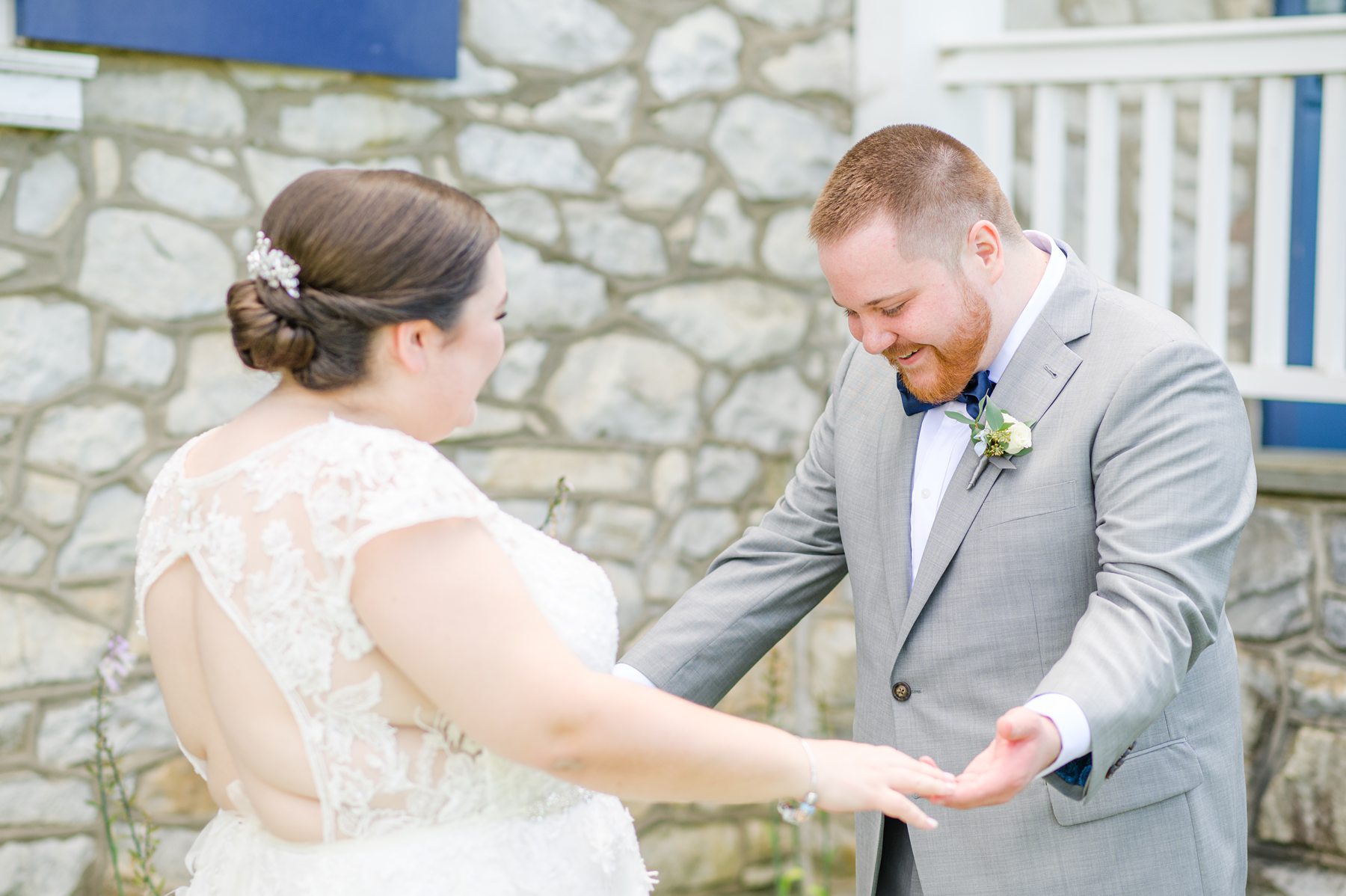 Royal Blue summer wedding day at Downingtown Country Club Photographed by Baltimore Wedding Photographer Cait Kramer Photography