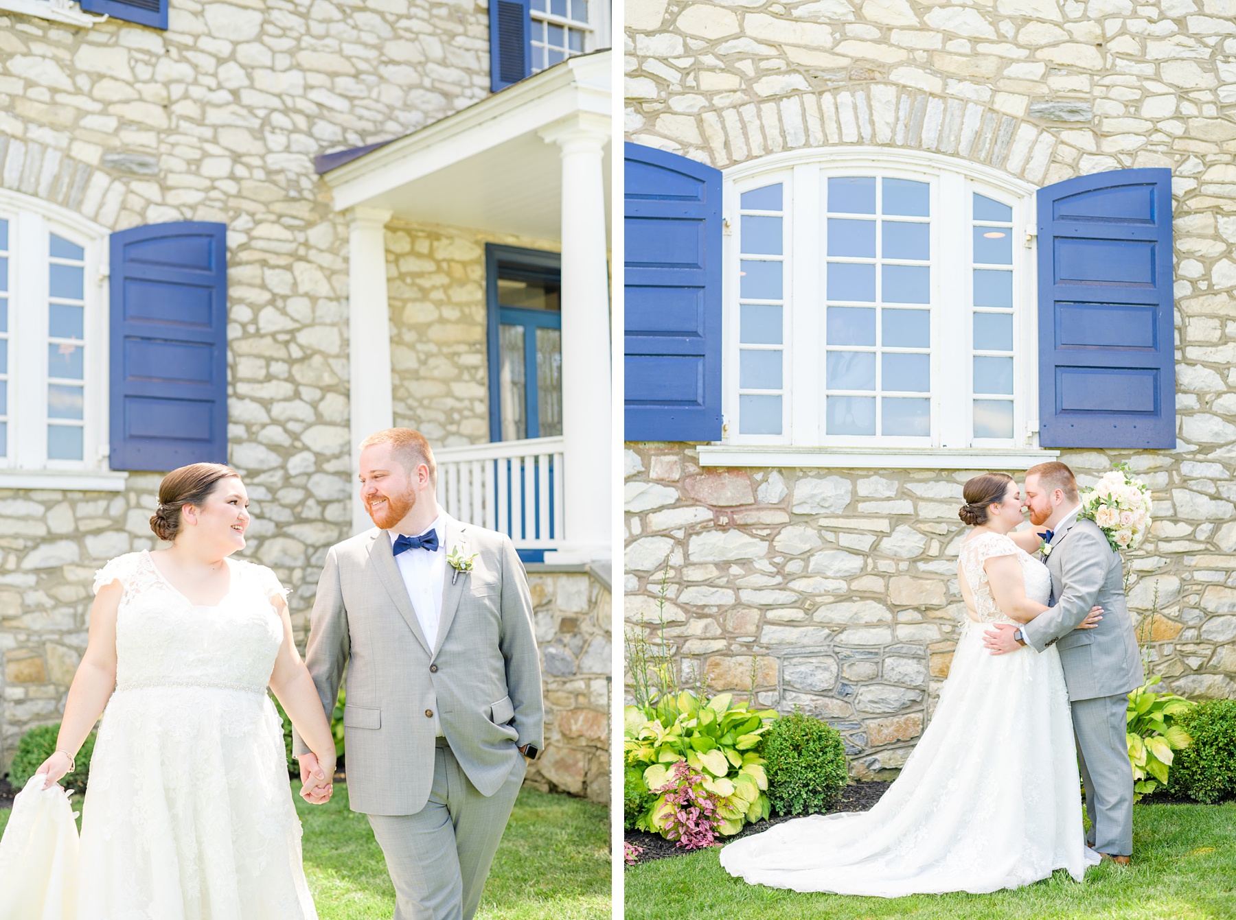 Royal Blue summer wedding day at Downingtown Country Club Photographed by Baltimore Wedding Photographer Cait Kramer Photography