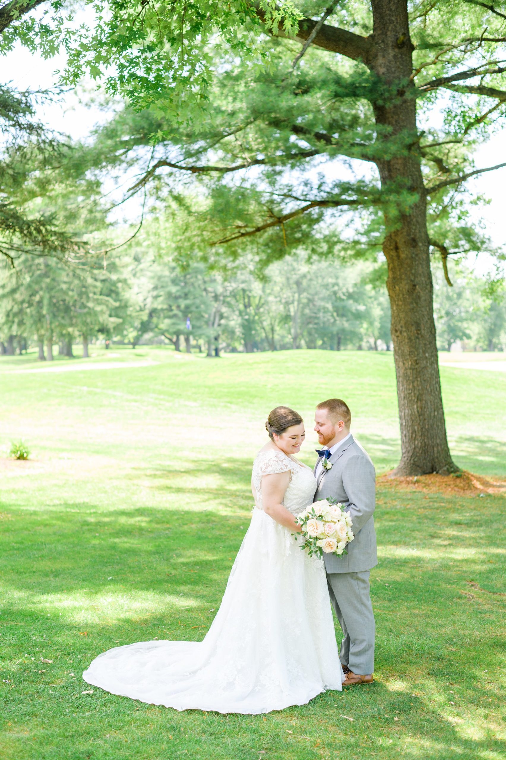 Royal Blue summer wedding day at Downingtown Country Club Photographed by Baltimore Wedding Photographer Cait Kramer Photography