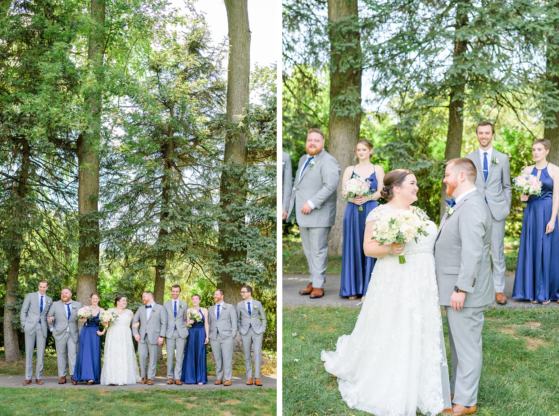 Royal Blue summer wedding day at Downingtown Country Club Photographed by Baltimore Wedding Photographer Cait Kramer Photography