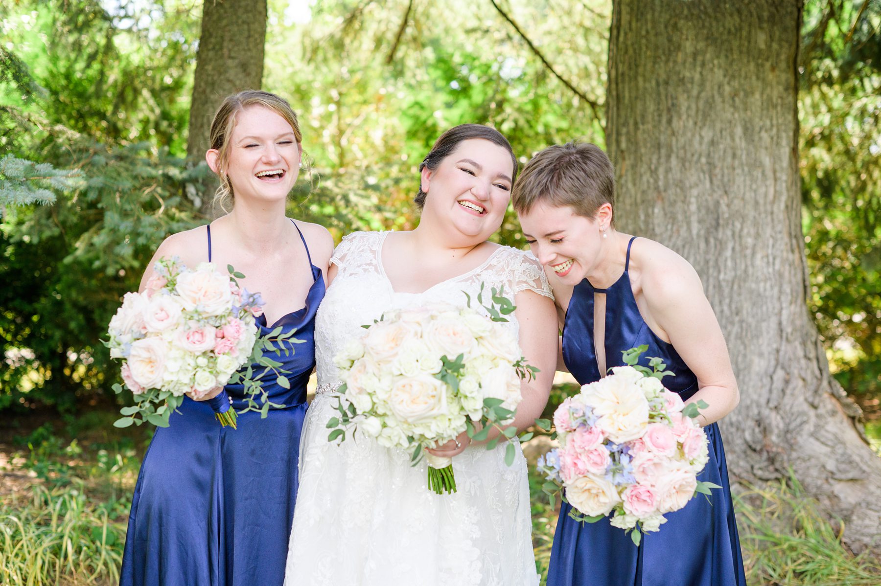 Royal Blue summer wedding day at Downingtown Country Club Photographed by Baltimore Wedding Photographer Cait Kramer Photography