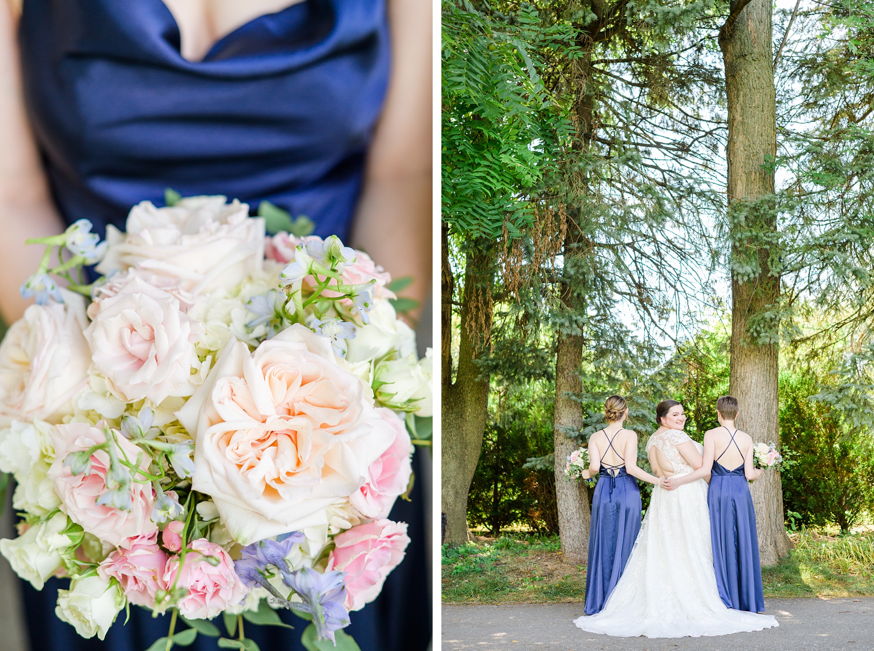 Royal Blue summer wedding day at Downingtown Country Club Photographed by Baltimore Wedding Photographer Cait Kramer Photography