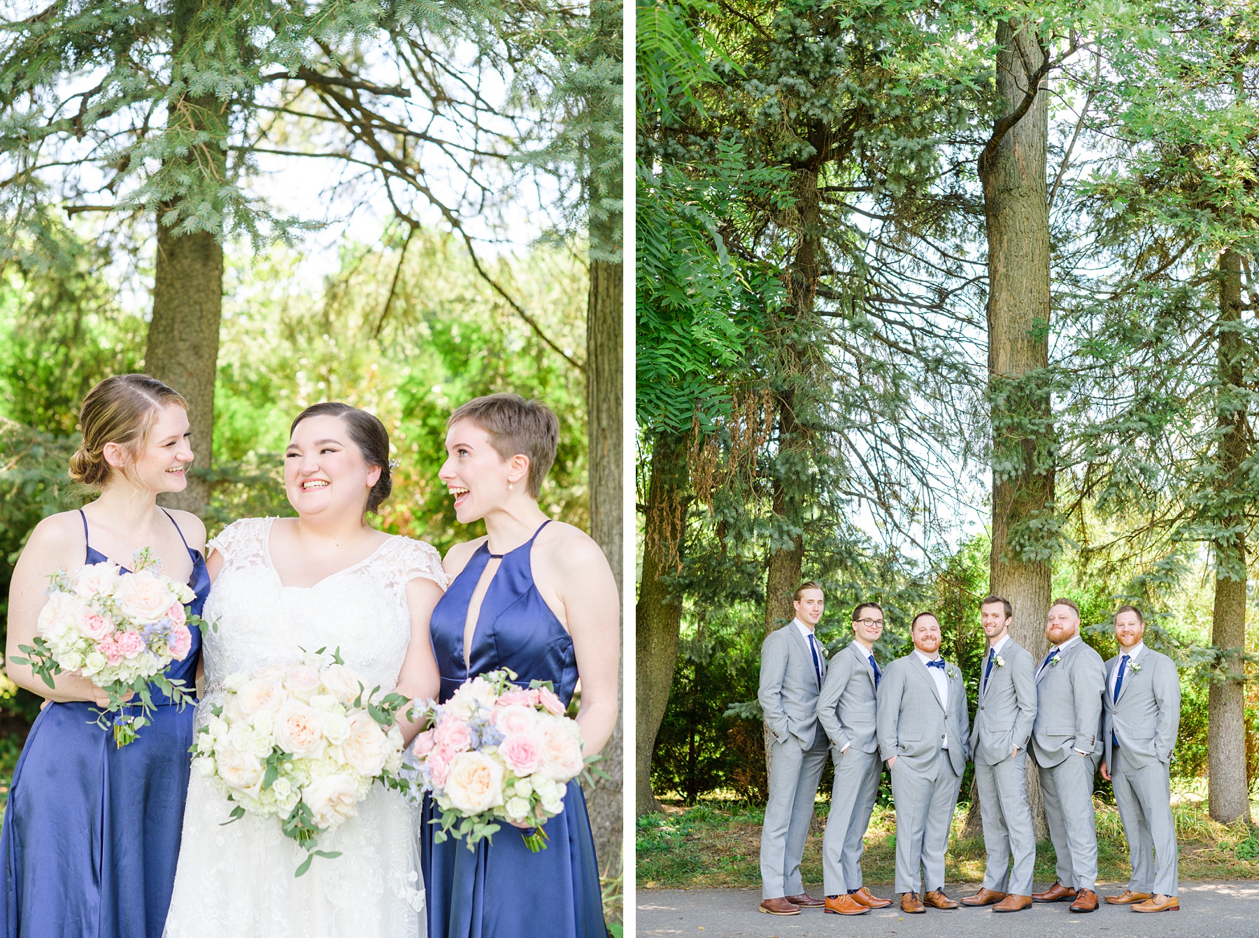 Royal Blue summer wedding day at Downingtown Country Club Photographed by Baltimore Wedding Photographer Cait Kramer Photography