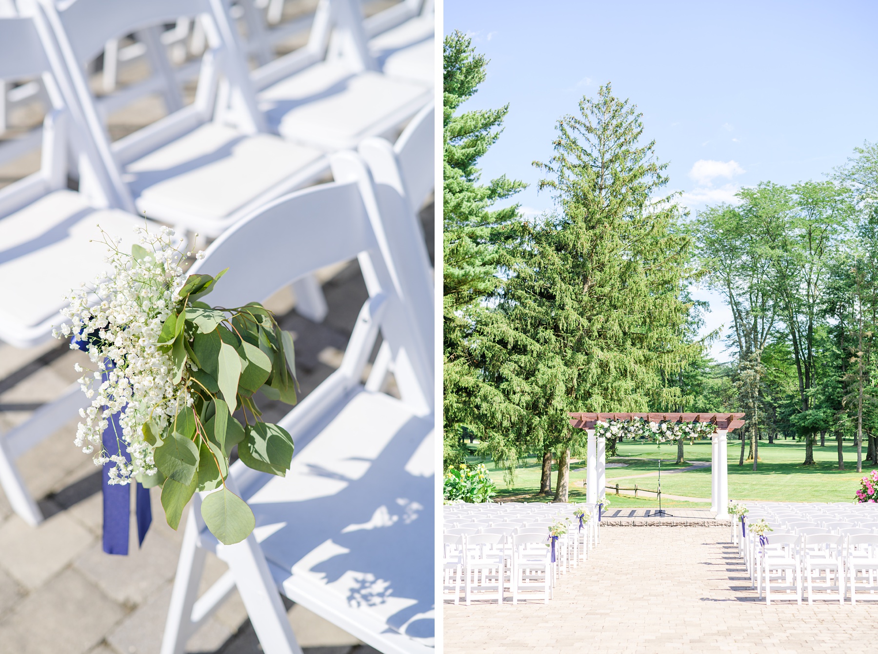 Royal Blue summer wedding day at Downingtown Country Club Photographed by Baltimore Wedding Photographer Cait Kramer Photography