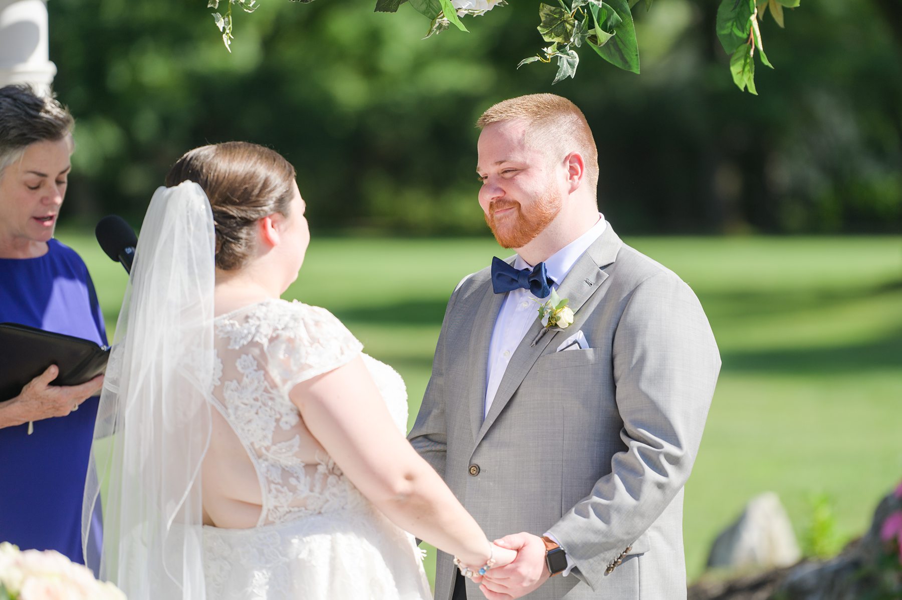 Royal Blue summer wedding day at Downingtown Country Club Photographed by Baltimore Wedding Photographer Cait Kramer Photography