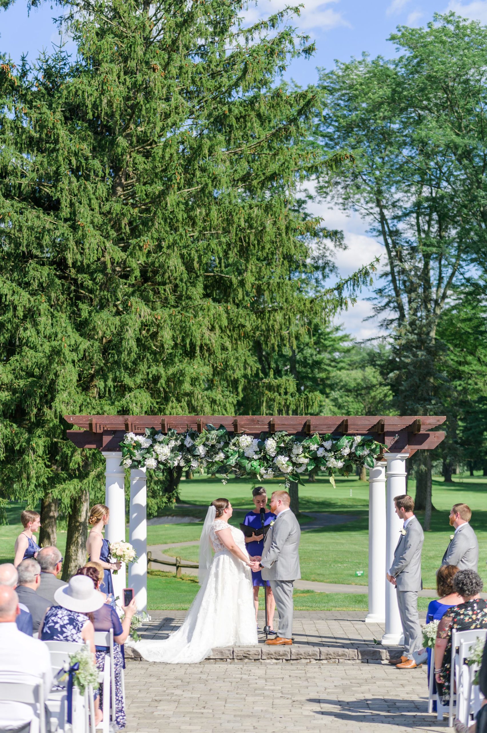 Royal Blue summer wedding day at Downingtown Country Club Photographed by Baltimore Wedding Photographer Cait Kramer Photography