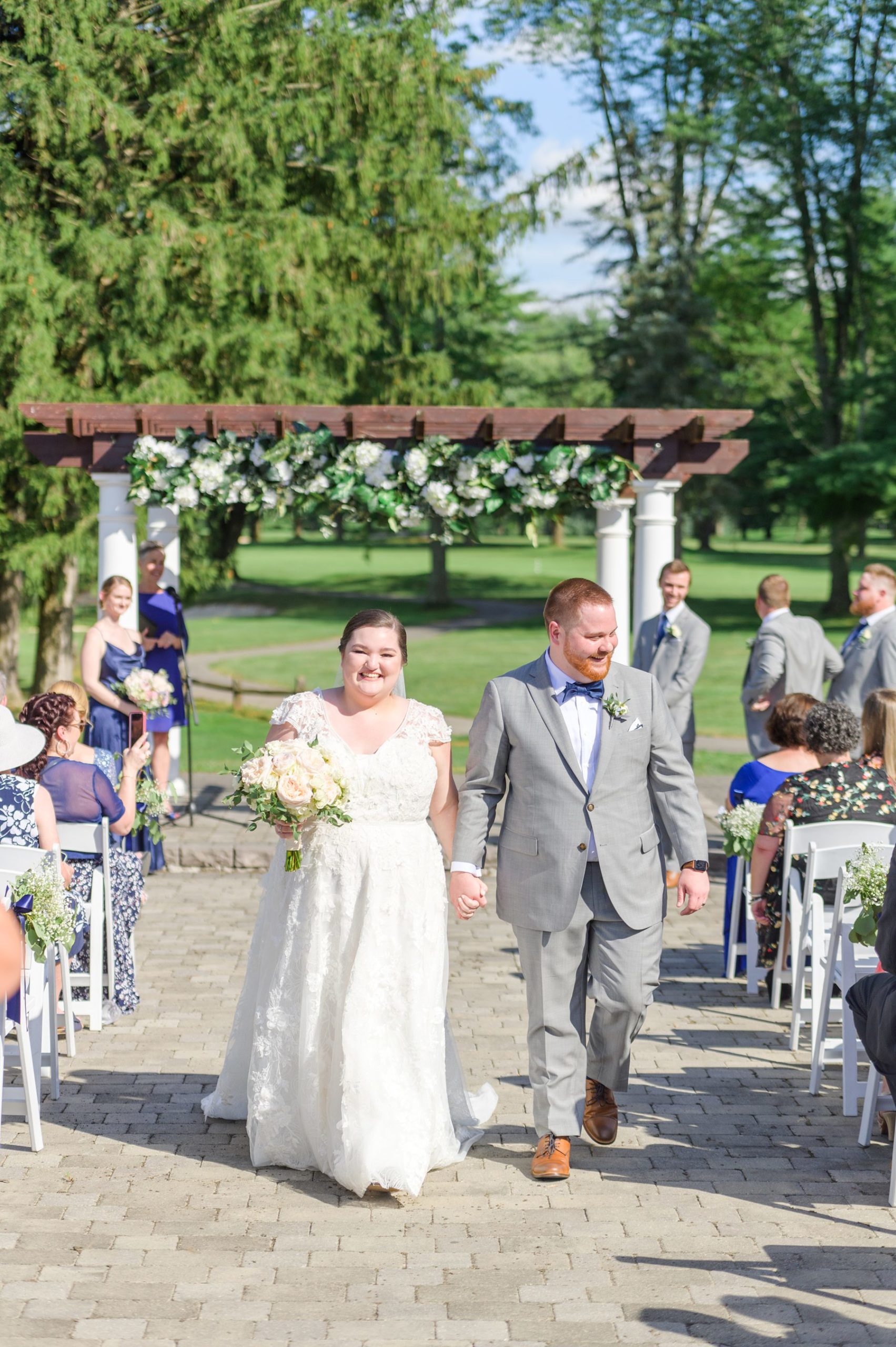 Royal Blue summer wedding day at Downingtown Country Club Photographed by Baltimore Wedding Photographer Cait Kramer Photography