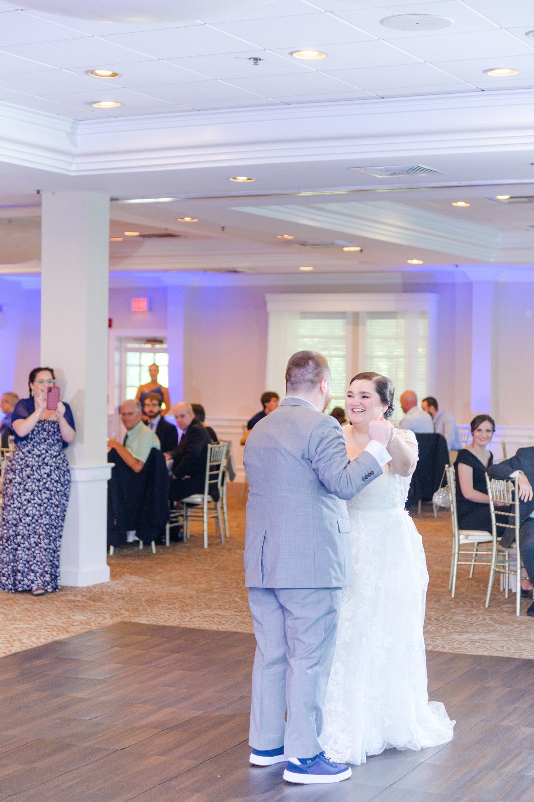 Royal Blue summer wedding day at Downingtown Country Club Photographed by Baltimore Wedding Photographer Cait Kramer Photography