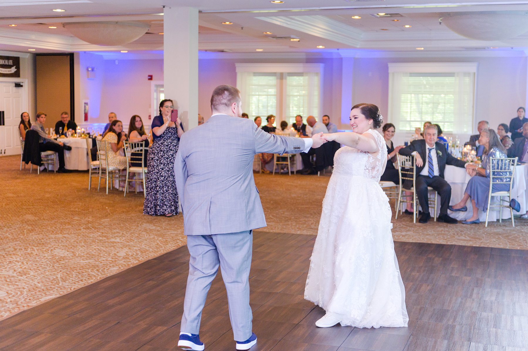 Royal Blue summer wedding day at Downingtown Country Club Photographed by Baltimore Wedding Photographer Cait Kramer Photography