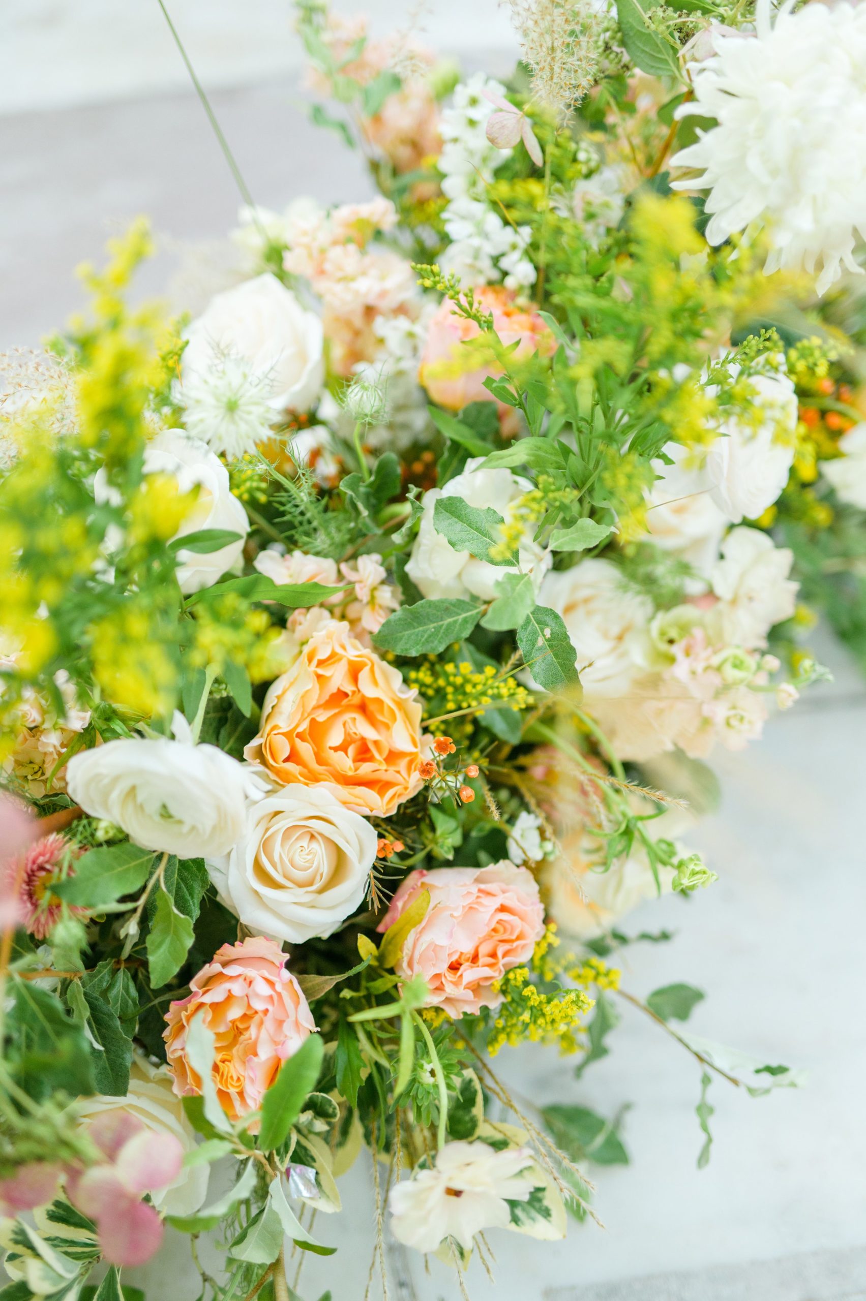 Intimate Fall shades of pink and blue Wedding at the DC War Memorial in Washington DC Photographed by Baltimore Wedding Photographer Cait Kramer Photography