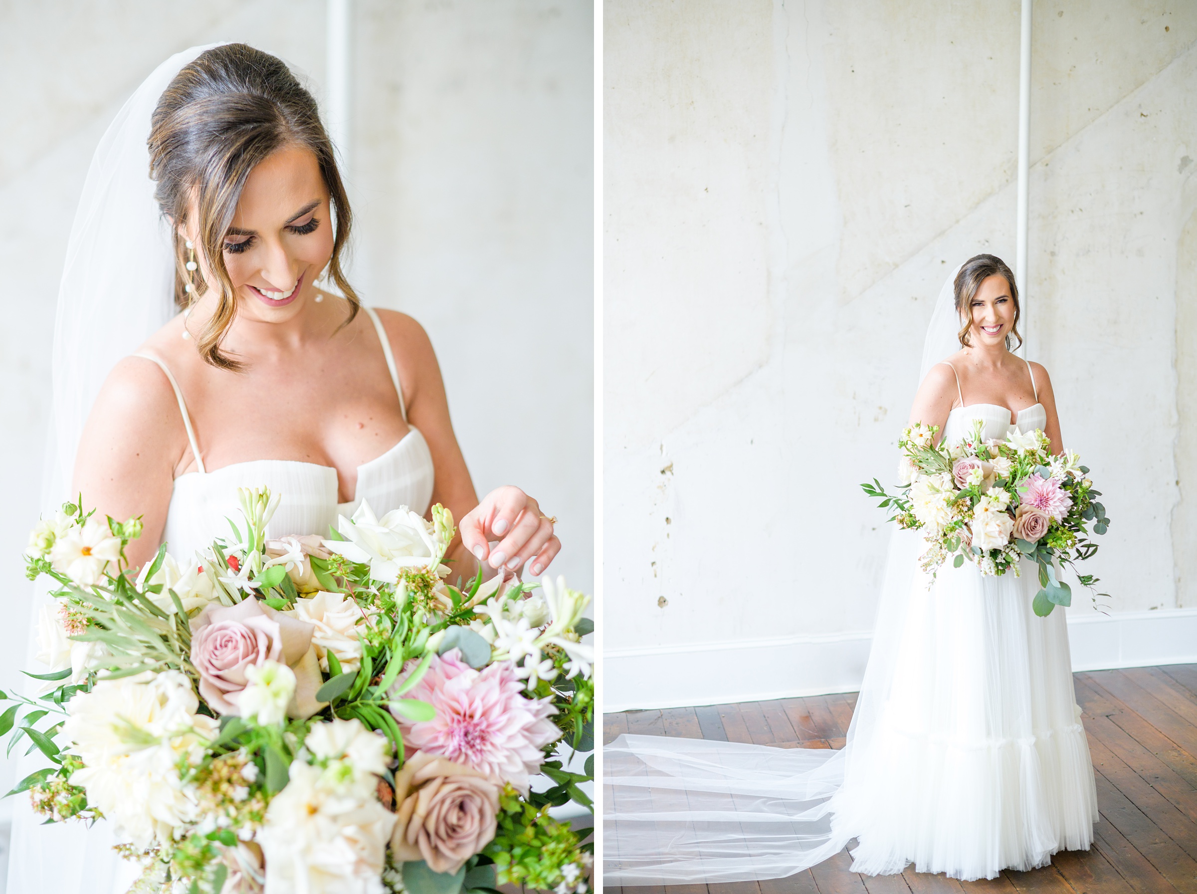 Romantic dusty rose and white black-tie Summer Wedding Day at Excelsior Lancaster Pennsylvania Photographed by Baltimore Wedding Photographer Cait Kramer Photography