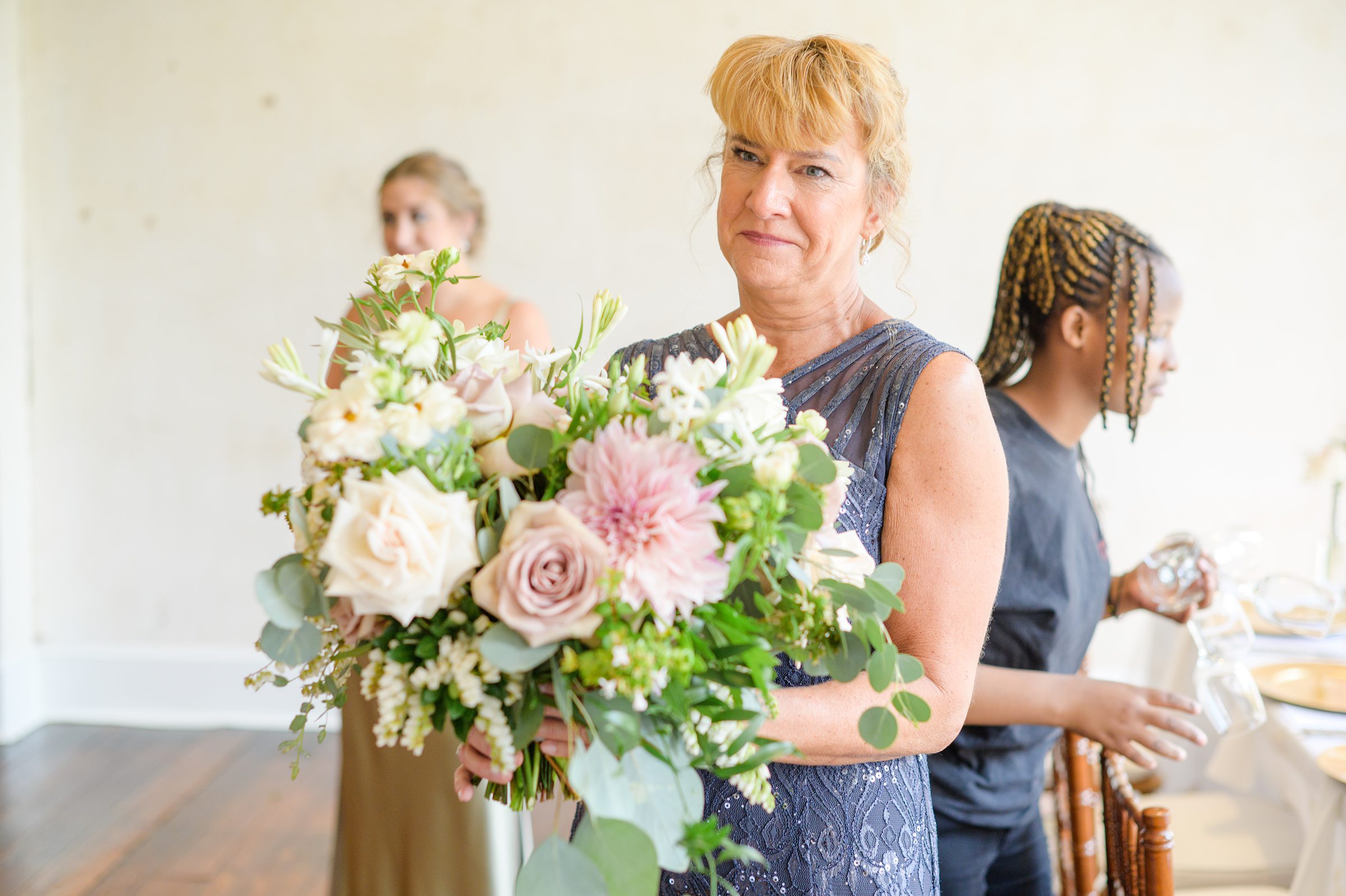 Romantic dusty rose and white black-tie Summer Wedding Day at Excelsior Lancaster Pennsylvania Photographed by Baltimore Wedding Photographer Cait Kramer Photography