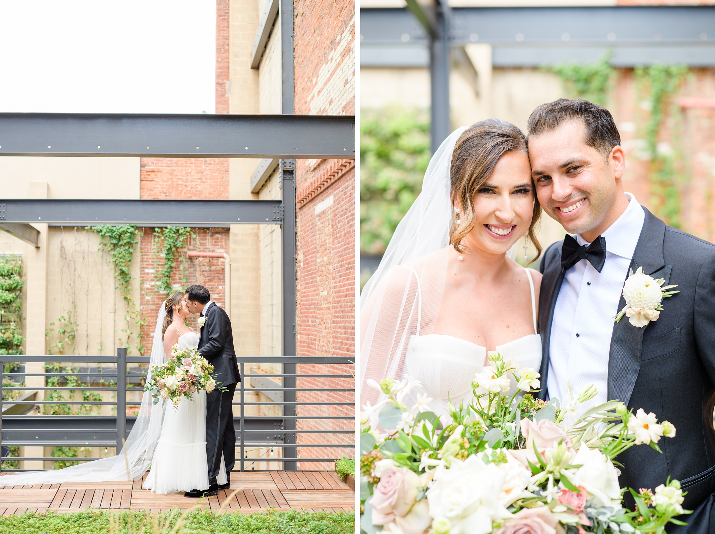 Romantic dusty rose and white black-tie Summer Wedding Day at Excelsior Lancaster Pennsylvania Photographed by Baltimore Wedding Photographer Cait Kramer Photography