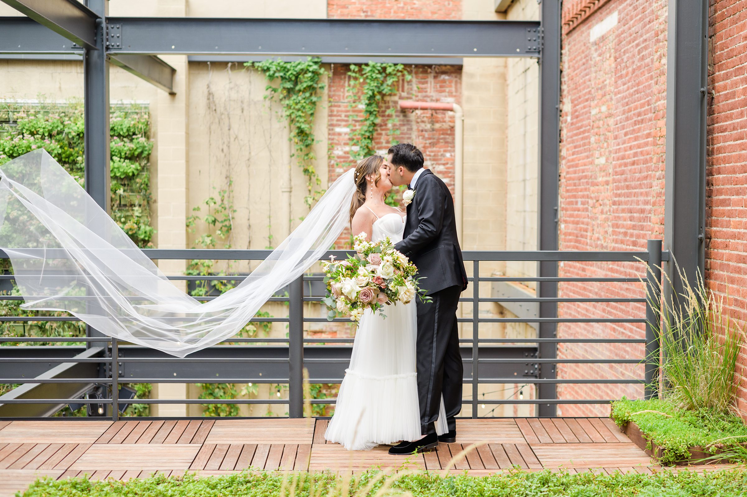 Romantic dusty rose and white black-tie Summer Wedding Day at Excelsior Lancaster Pennsylvania Photographed by Baltimore Wedding Photographer Cait Kramer Photography