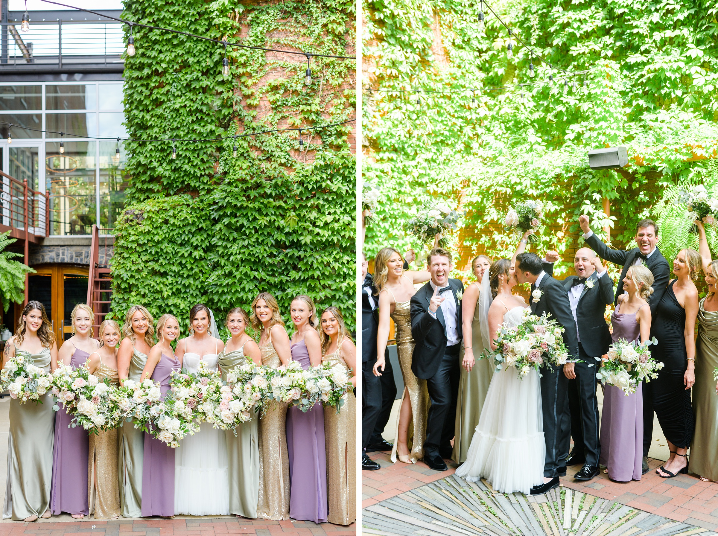 Romantic dusty rose and white black-tie Summer Wedding Day at Excelsior Lancaster Pennsylvania Photographed by Baltimore Wedding Photographer Cait Kramer Photography