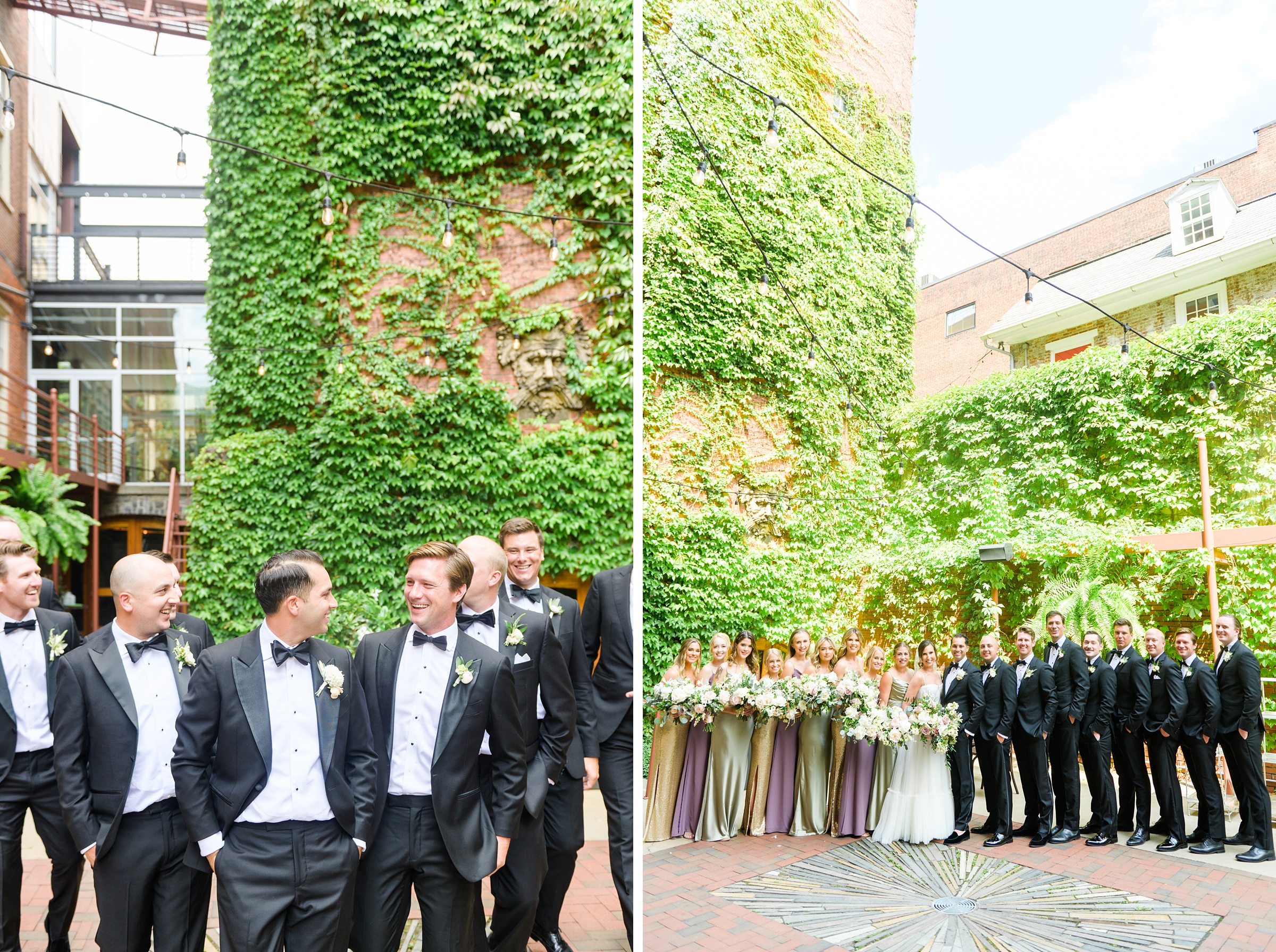 Romantic dusty rose and white black-tie Summer Wedding Day at Excelsior Lancaster Pennsylvania Photographed by Baltimore Wedding Photographer Cait Kramer Photography