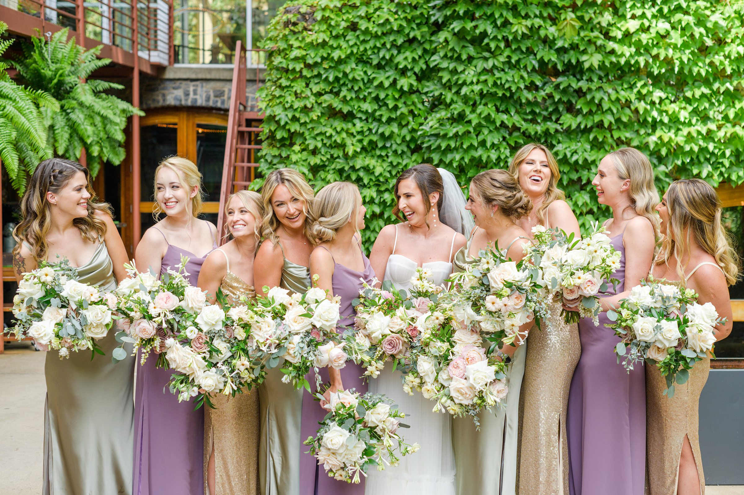 Romantic dusty rose and white black-tie Summer Wedding Day at Excelsior Lancaster Pennsylvania Photographed by Baltimore Wedding Photographer Cait Kramer Photography