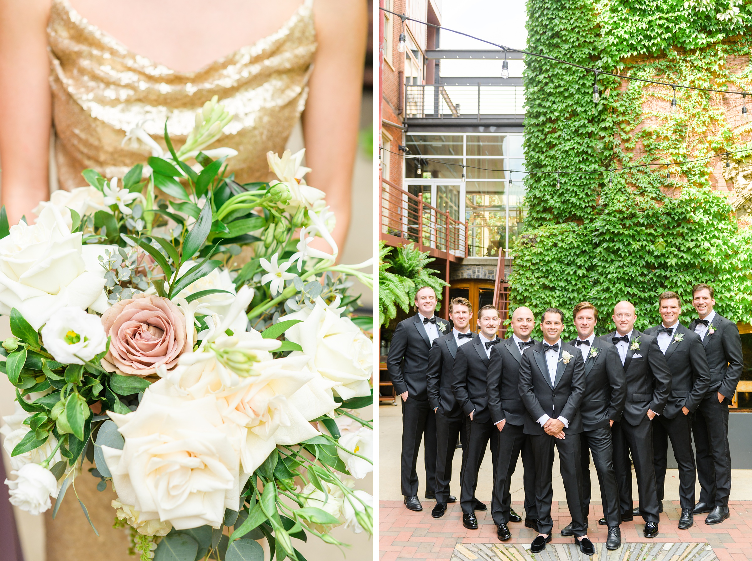 Romantic dusty rose and white black-tie Summer Wedding Day at Excelsior Lancaster Pennsylvania Photographed by Baltimore Wedding Photographer Cait Kramer Photography